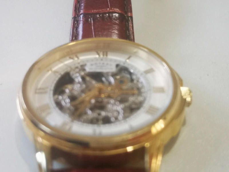 Designer Rotary men's gold dial brown wind movement watch Size ONE SIZE - 2 Thumbnail