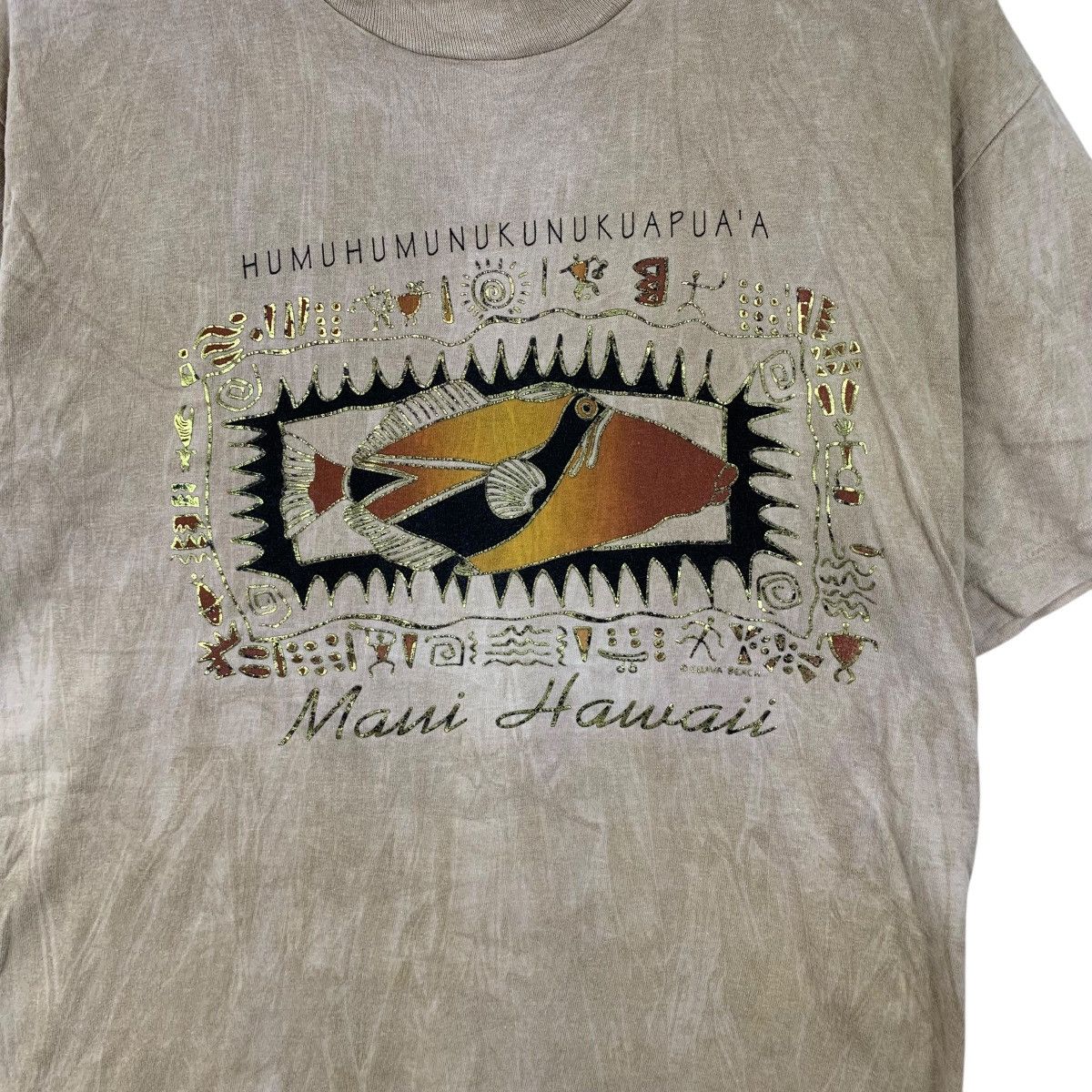 Vintage Vintage 90’ GUAVA BEACH HAWAII Humu Trash Tee Shirt Top Size US M / EU 48-50 / 2 - 4 Thumbnail