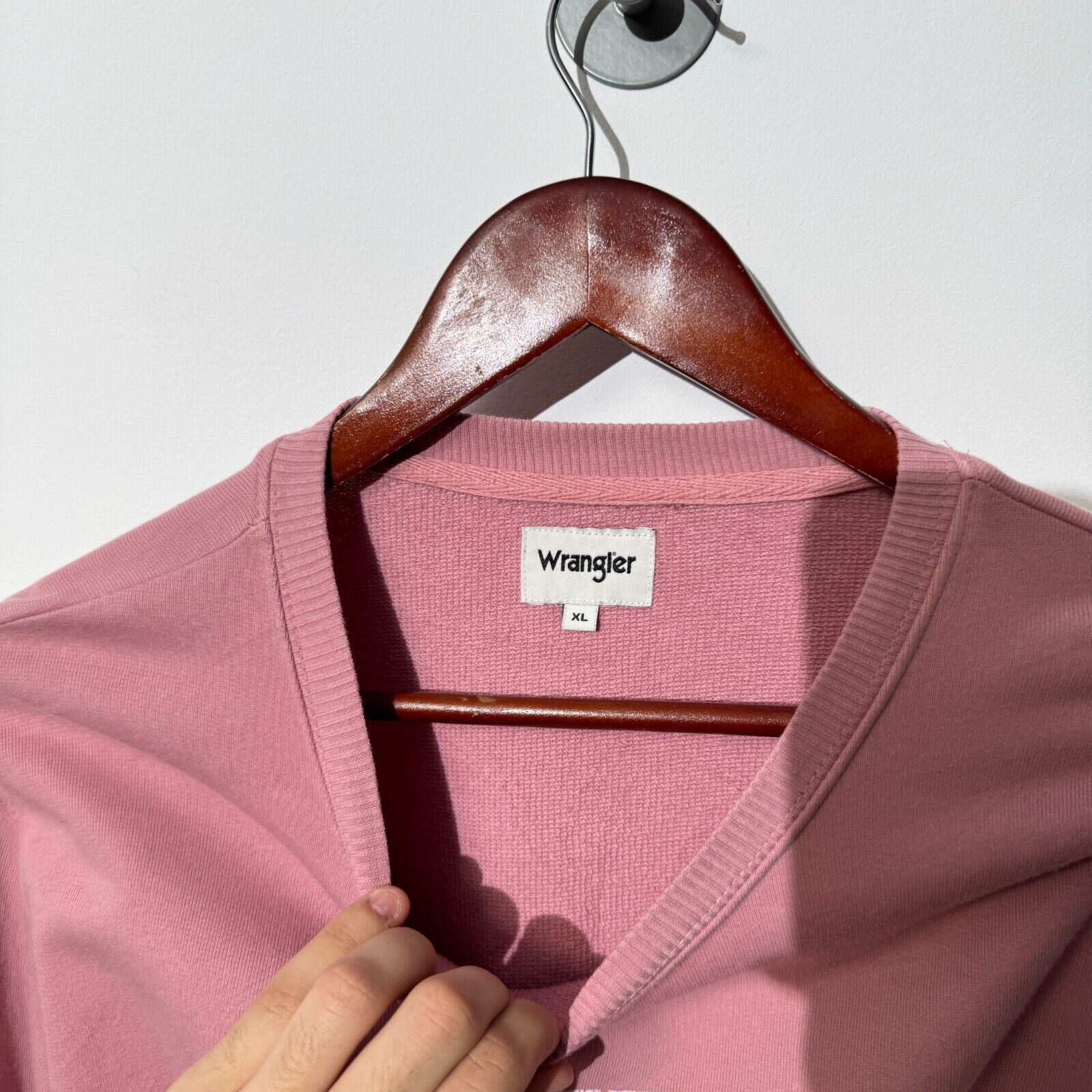 Wrangler Vintage Wrangler Unisex Pink Cotton Crewneck Size XL Faded Size US XL / EU 56 / 4 - 6 Thumbnail