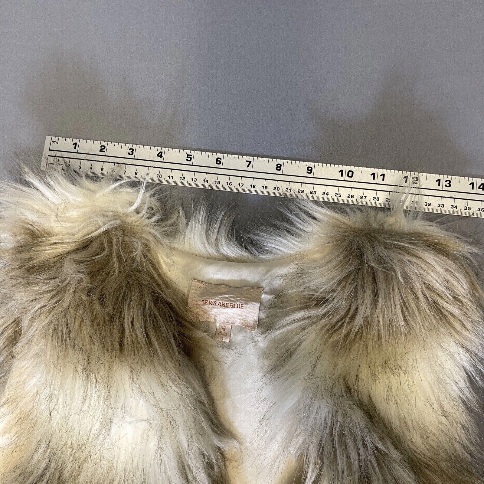 Designer Skies Are Blue Faux Fur Boho Festival Size M / US 6-8 / IT 42-44 - 6 Thumbnail