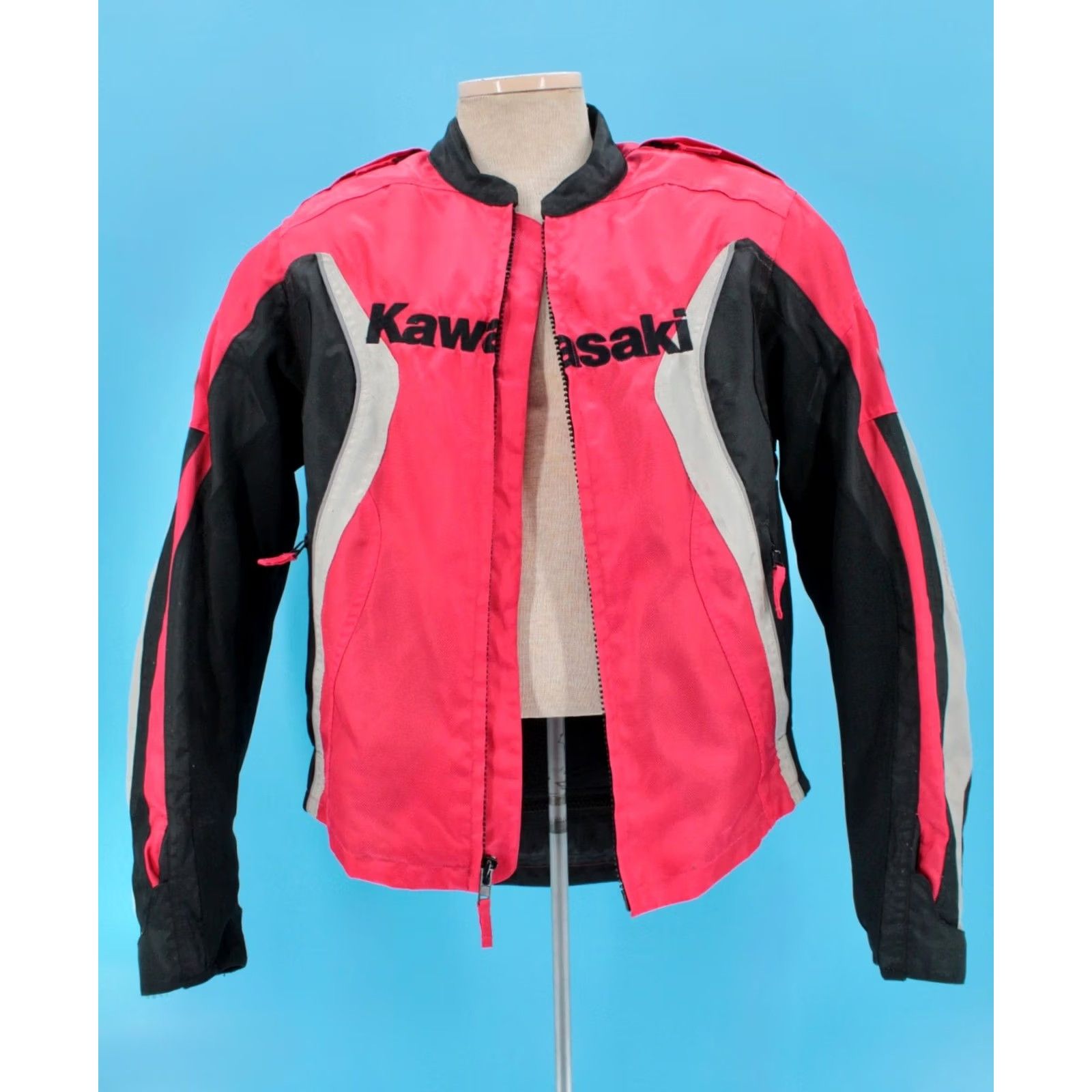 Joe Rocket VINTAGE Kawasaki Motorcycle Jacket Red Black Racing Mens L Y2K Size US L / EU 52-54 / 3 - 2 Thumbnail