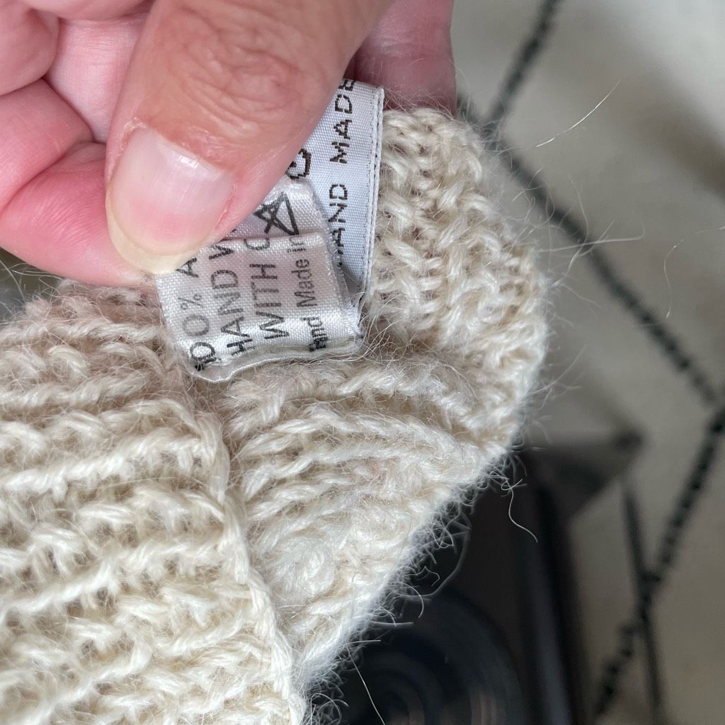 Other Vintage Olivia Paul 100% Alpaca Made in England Texture Knit Size L / US 10 / IT 46 - 9 Thumbnail