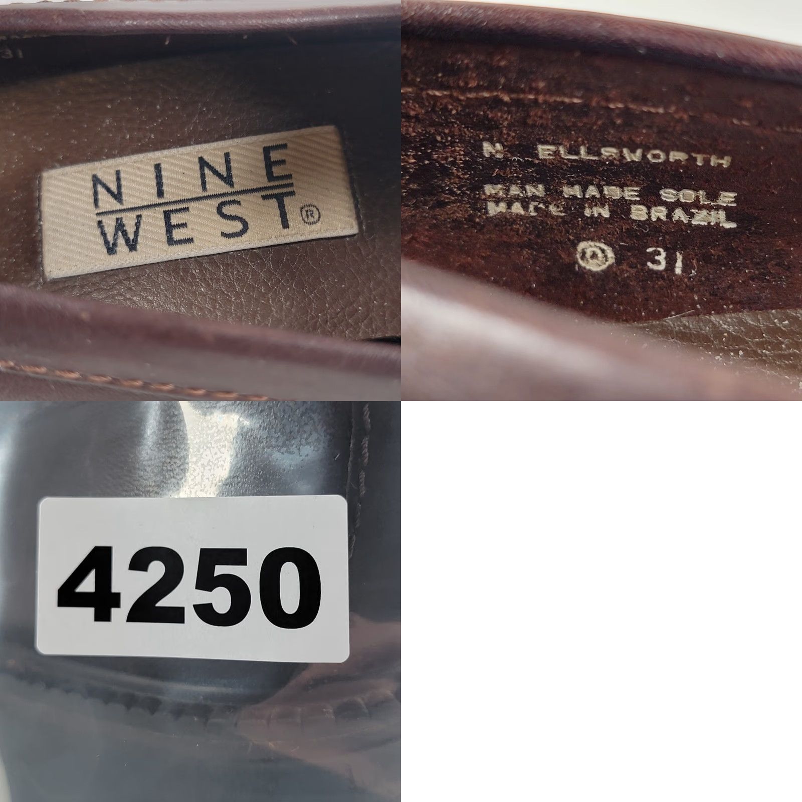 Nine West VINTAGE Nine West Brown Leather Penny Loafers Women Closed Toe Slip On Penny Loafers Size 8M Brown Leather Heeled Penny Loafers Women Size US 6 / IT 36 - 9 Thumbnail