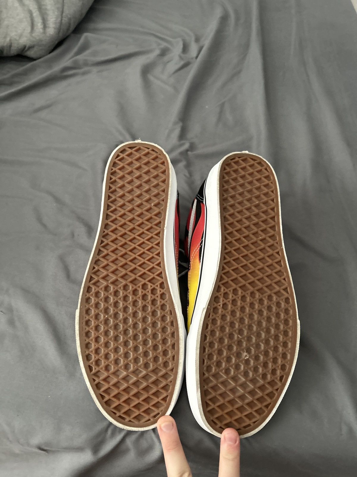Vans (Flame) Black/Black/TriWhite Size US 11 / EU 44 - 6 Thumbnail