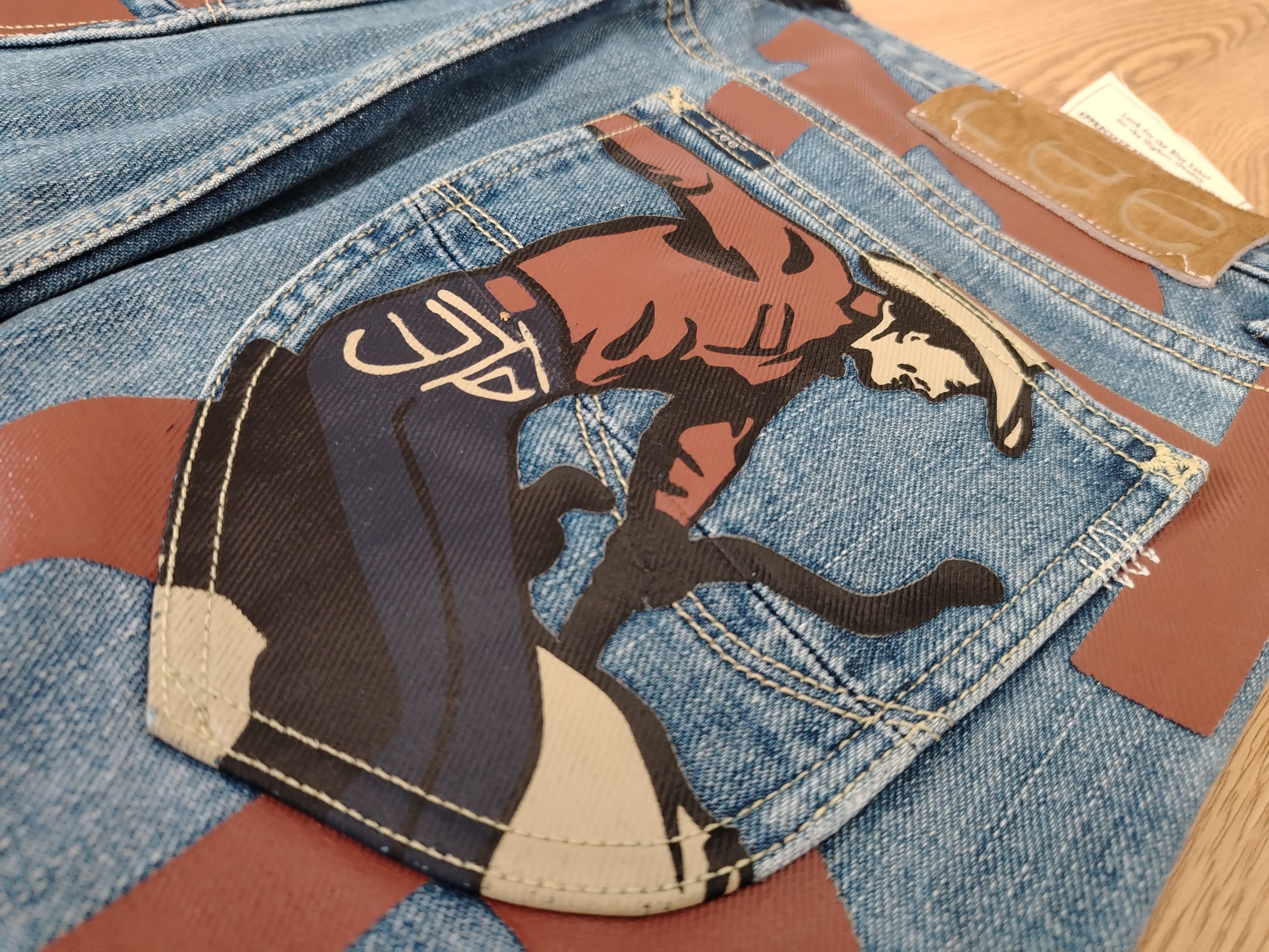 Lee × Vintage Lee Riders 101 Jeans Banner Vintage Limited Edition Size US 33 - 20 Thumbnail