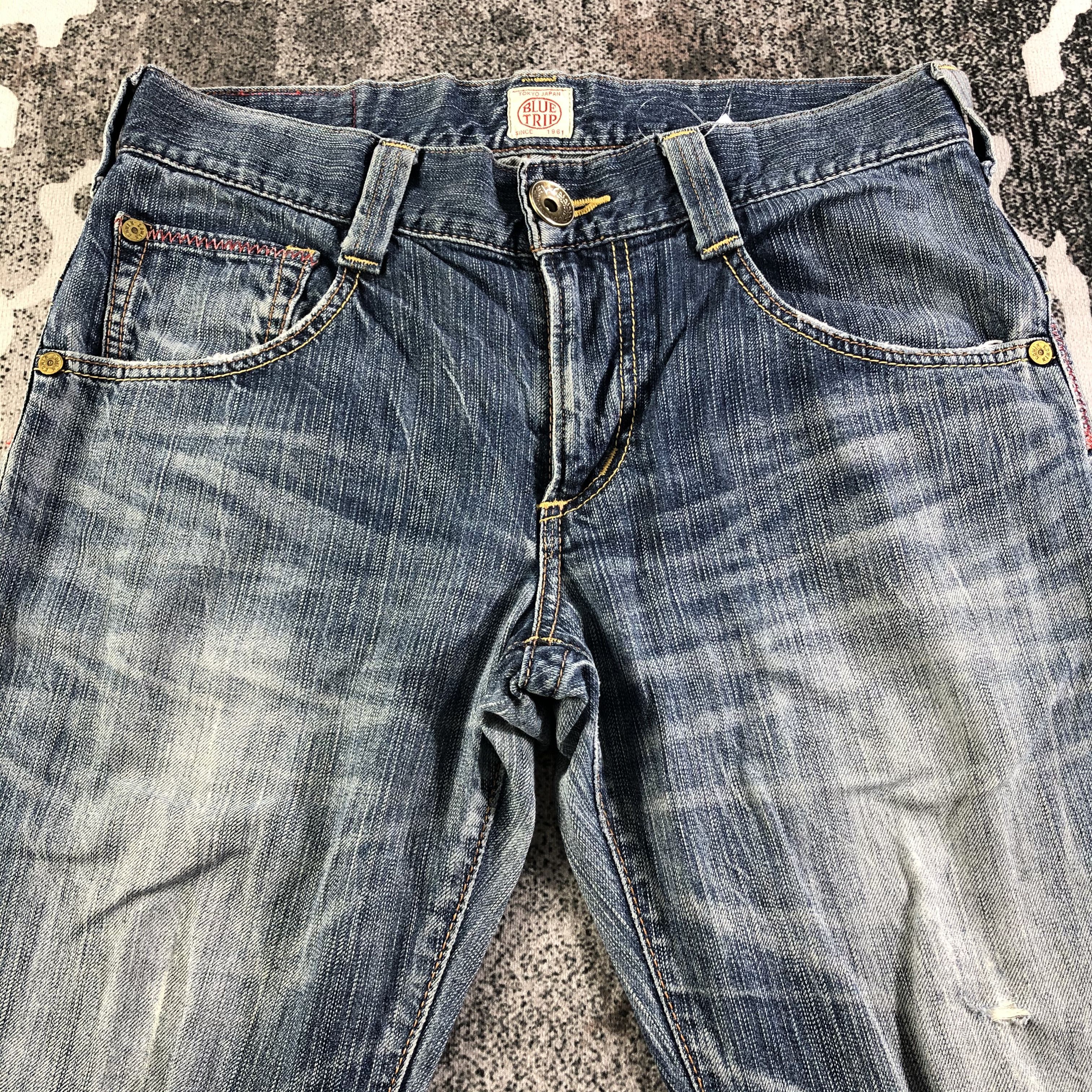 Edwin Vintage Edwin Blue Trip Jeans Faded Blue Denim KJ2353 Size US 32 / EU 48 - 3 Thumbnail