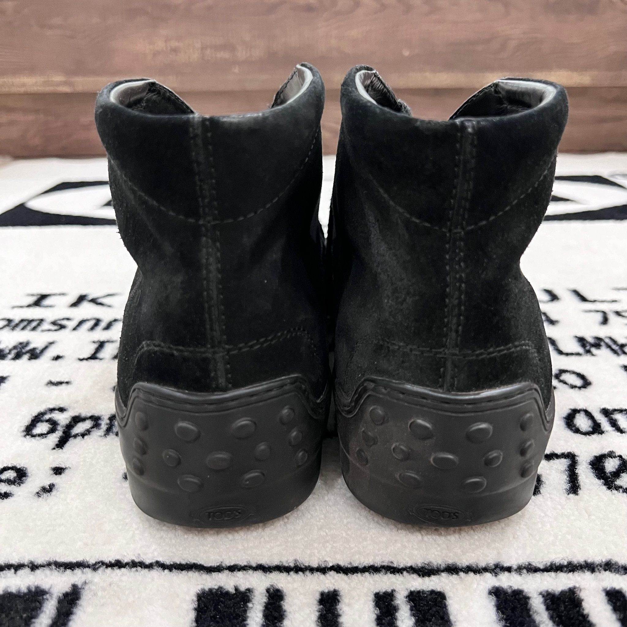 Tod's Tods Suede Leather Driver Lace Up Ankle Boots Size US 9.5 / EU 42-43 - 4 Thumbnail
