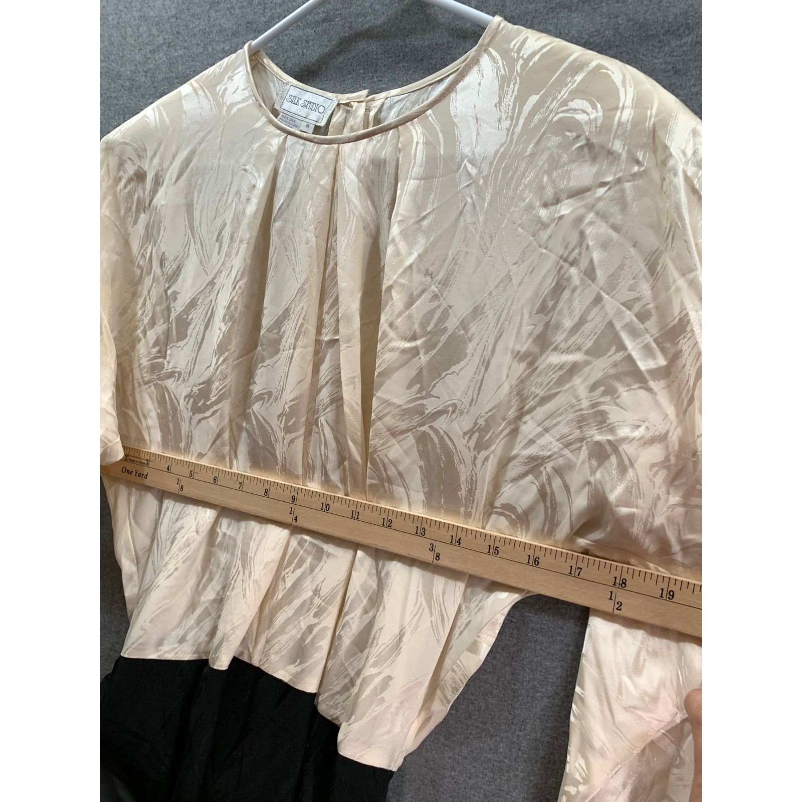 Other Silk Studio Women Silk Dress Size 14 Cream and Black Size XL / US 12-14 / IT 48-50 - 4 Thumbnail