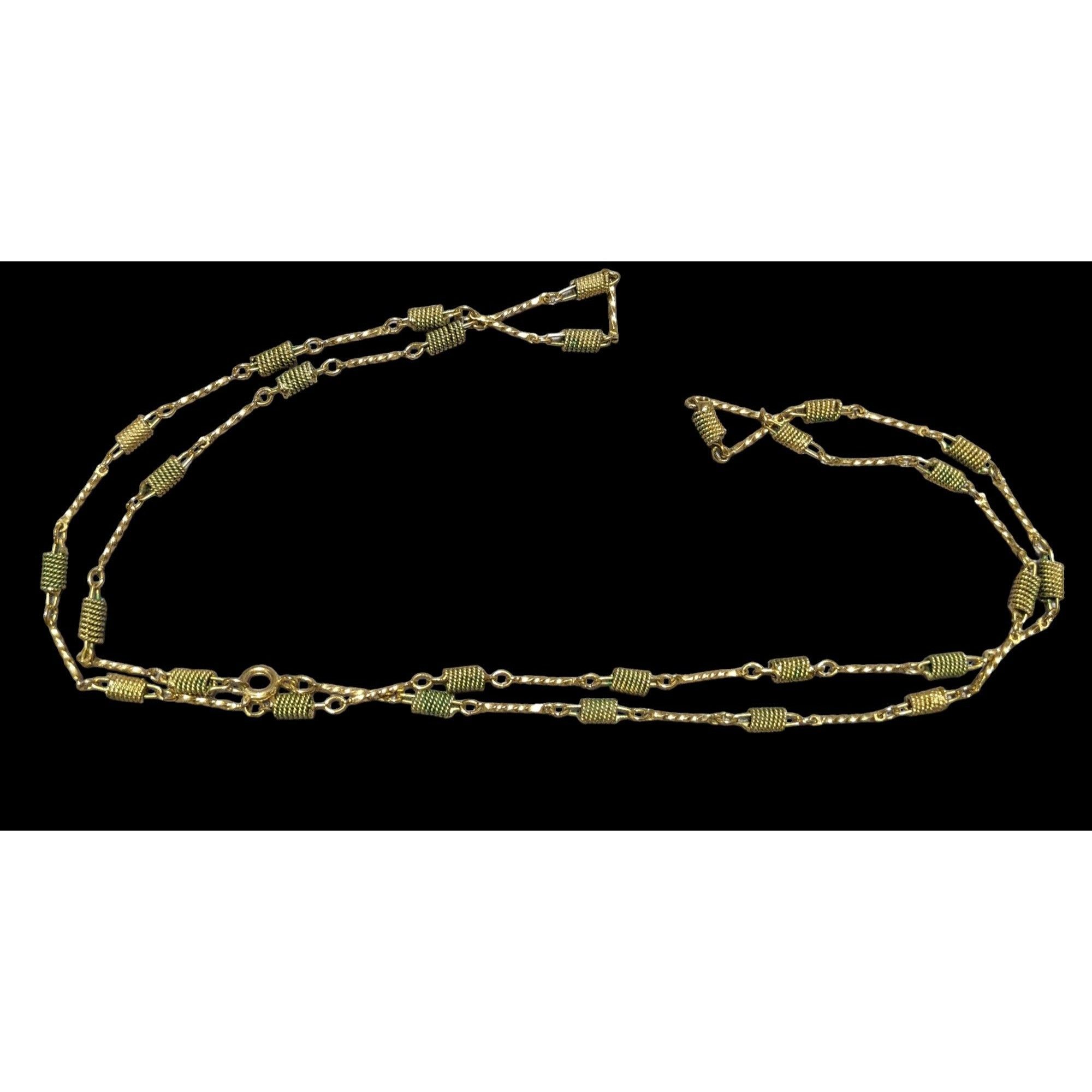 Other Vintage Rope Coil Spiral Bar Link Necklace Size ONE SIZE - 2 Thumbnail