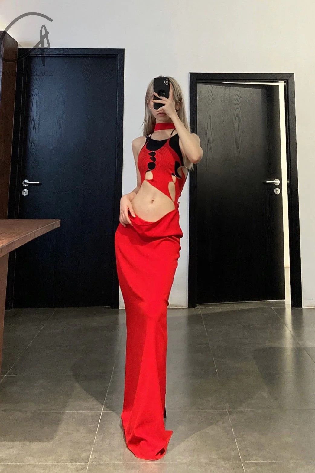 RUIbuilt $640 RUI Size 2 Ruby Red Halter Bodysuit Size M / US 6-8 / IT 42-44 - 5 Thumbnail