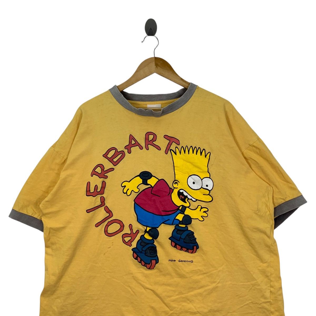 Vintage Vintage Distressed BART SIMPSON Rollerbart Big Size Shirt Size US XXL / EU 58 / 5 - 2 Thumbnail