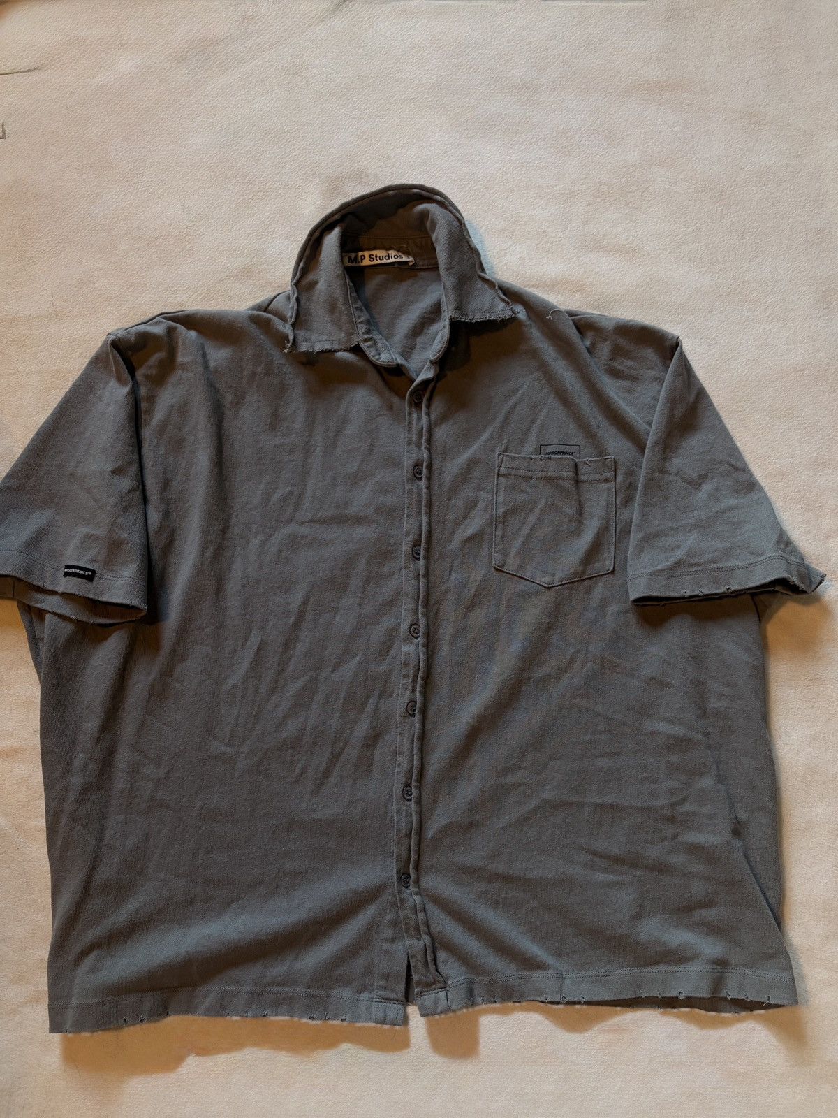 Other MASONPRINCE Gray Boxy Button-Up Shirt Size US S / EU 44-46 / 1 - 1 Thumbnail