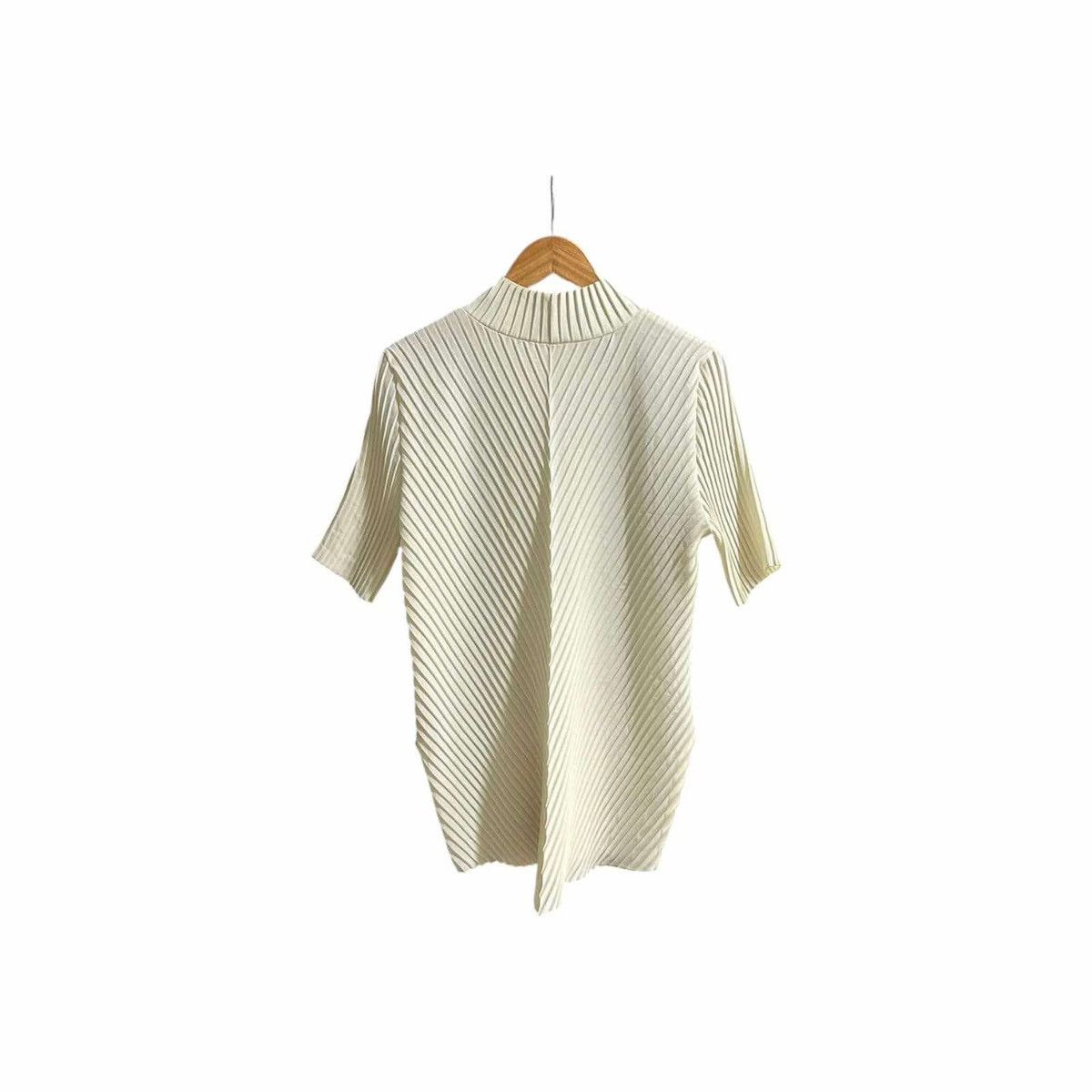 Japanese Brand 🔥Japanese Asymmetric Diagonal Pleats Tee Issey Miyake Style Size US L / EU 52-54 / 3 - 4 Thumbnail