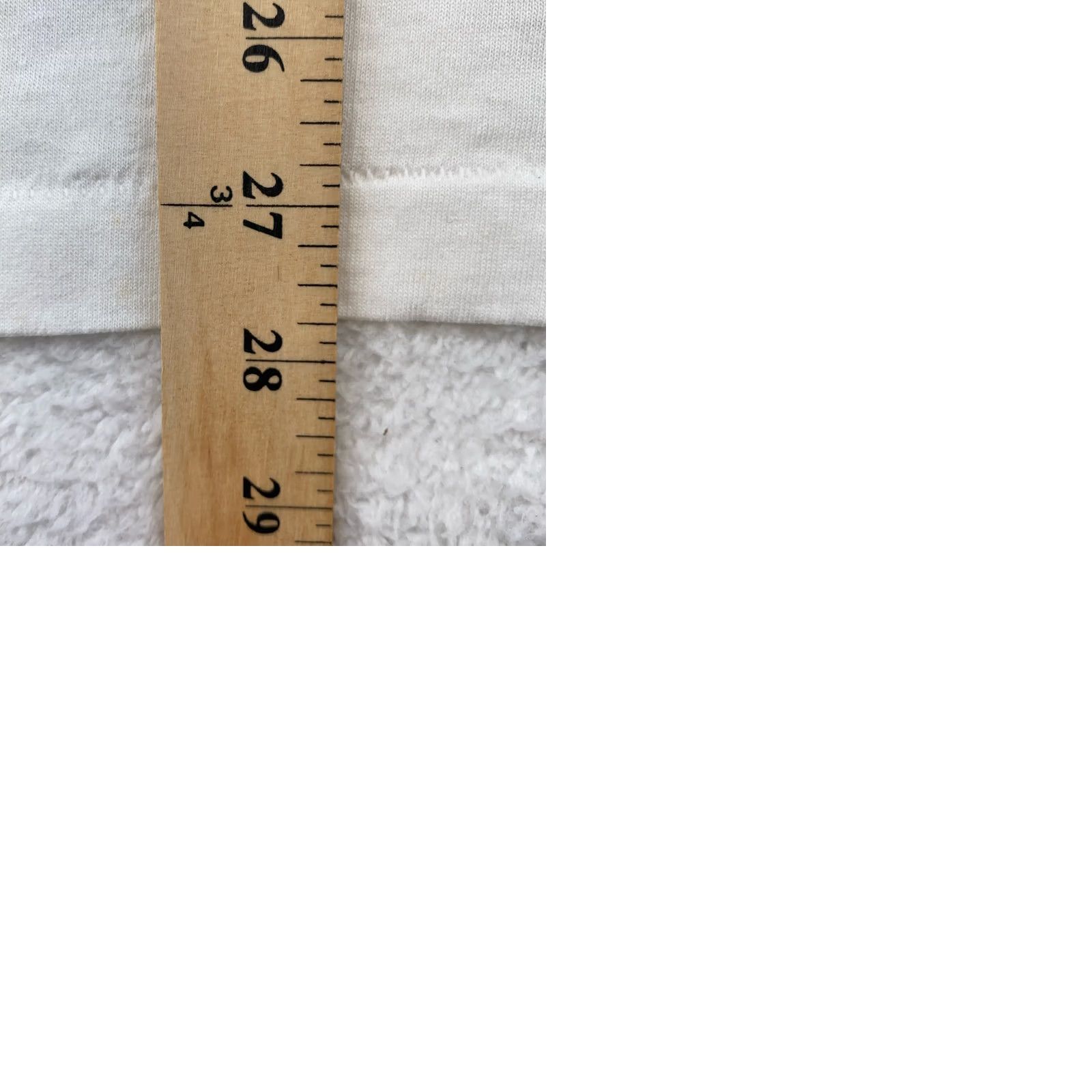 Hanes VINTAGE Hanes Shirt Mens Large White 90s Retro Graphic Print Crew Neck Cotton Polyester Blend Free of N/A Size US L / EU 52-54 / 3 - 10 Thumbnail