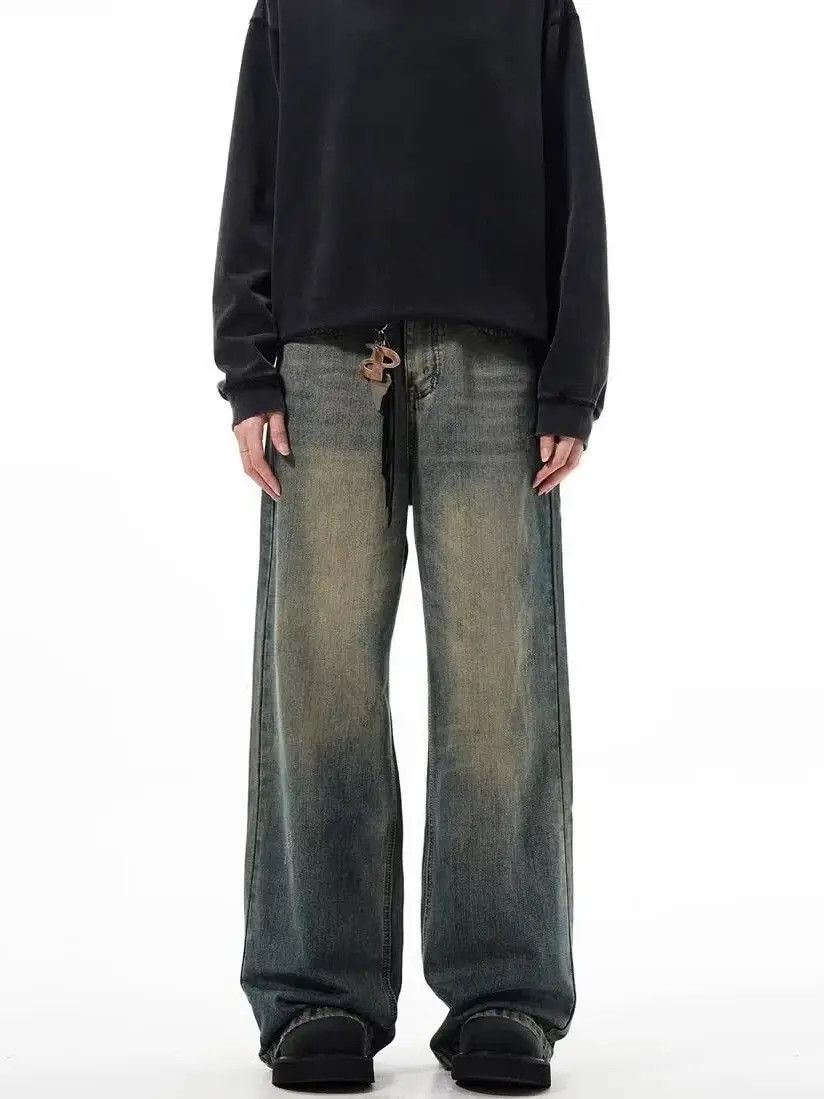 Japanese Brand × Jean Retro casual straight leg wide leg jeans Size US 32 / EU 48 - 4 Thumbnail