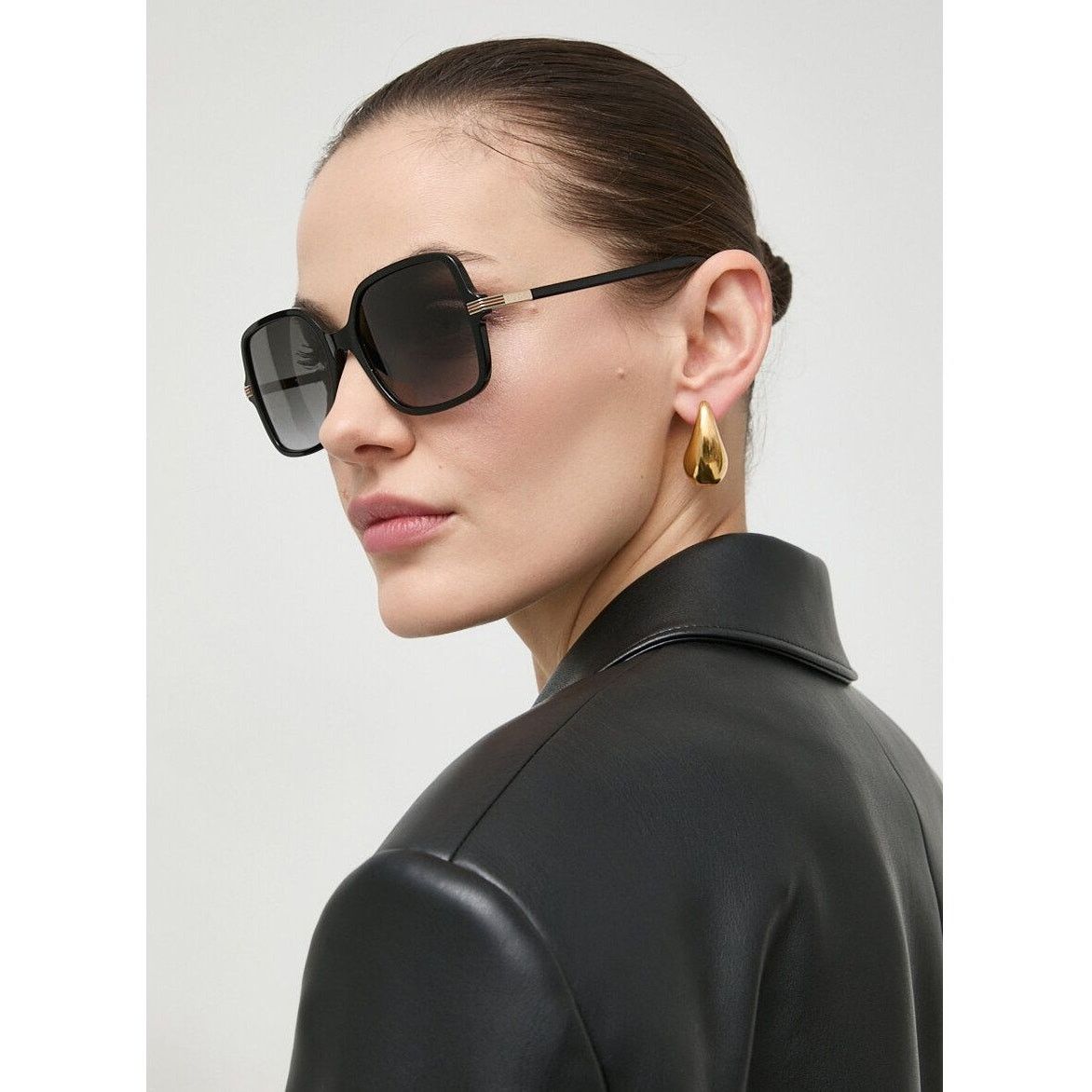 Gucci NEW Gucci Sunglasses GG1449S 001 Black Grey Women Authentic Size ONE SIZE - 1 Thumbnail