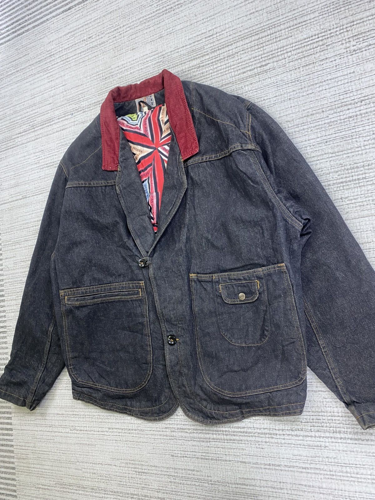 CLOSED × Marithe + Francois Girbaud × Vintage Vtg 80s Closed X Marithe Francois Girbaud Italy Denim Jacket Size US L / EU 52-54 / 3 - 3 Thumbnail