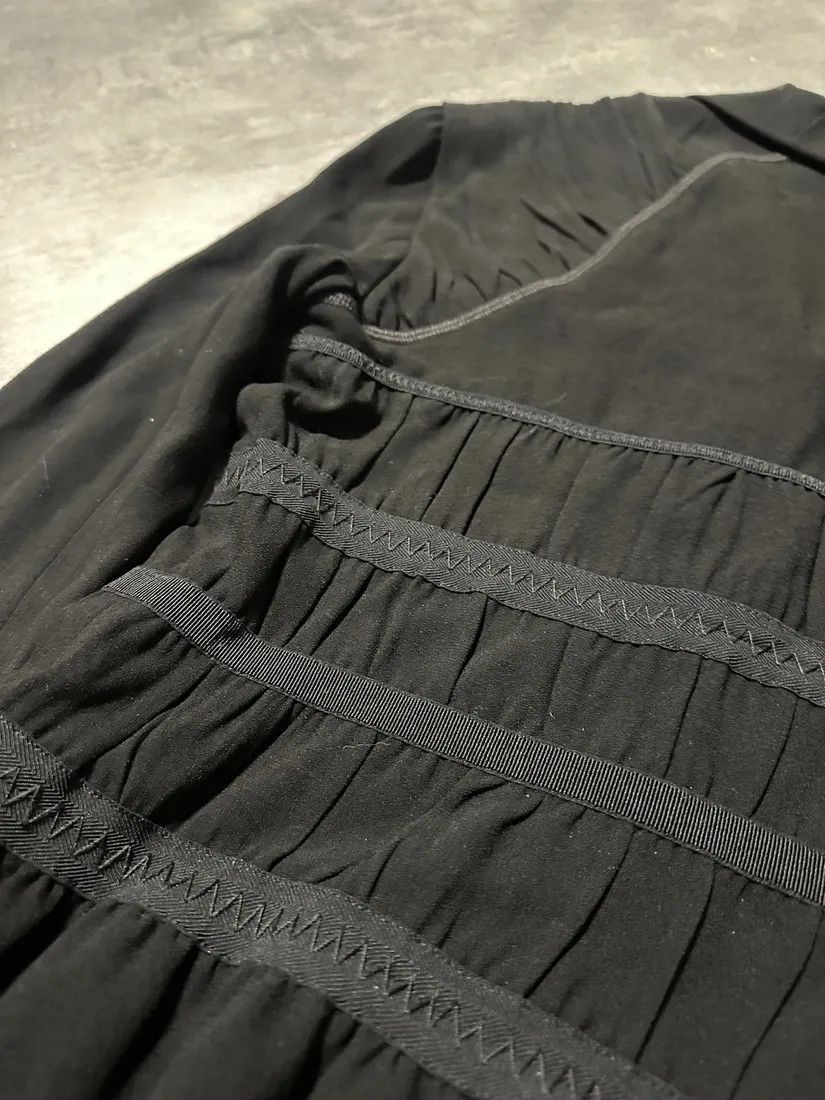 Prada × Vintage SS2007 Prada Black Pleats Shirt Size US S / EU 44-46 / 1 - 3 Thumbnail
