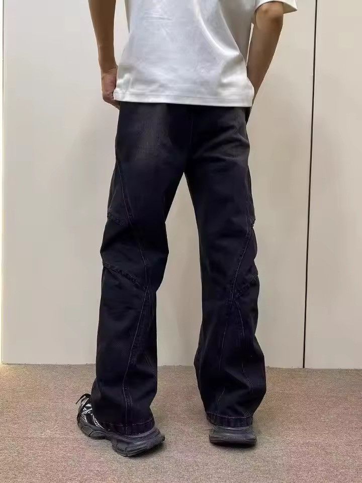 Japanese Brand Geometric Multi-Panel Denim Pant Size US 30 / EU 46 - 4 Thumbnail
