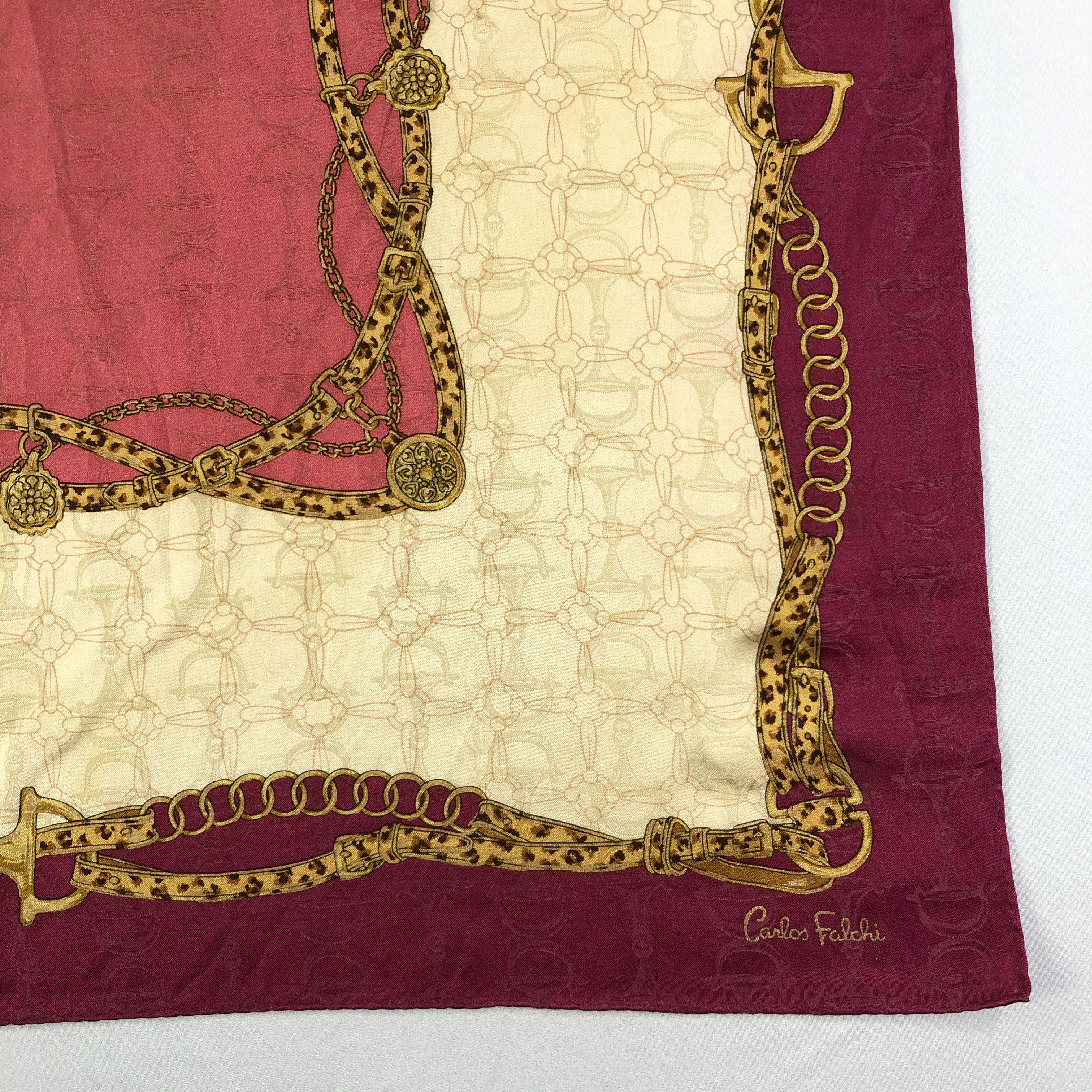 Vintage Vintage Carlos Falchi Silk Scarf Size ONE SIZE - 4 Thumbnail
