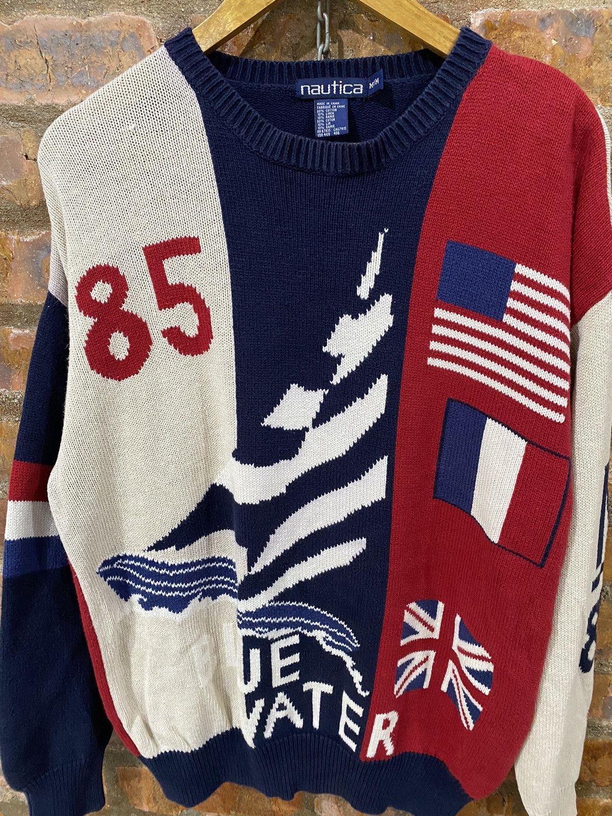Polo Ralph Lauren Vtg 85 Blue Water sailing knitwear Nautica Size US L / EU 52-54 / 3 - 3 Thumbnail