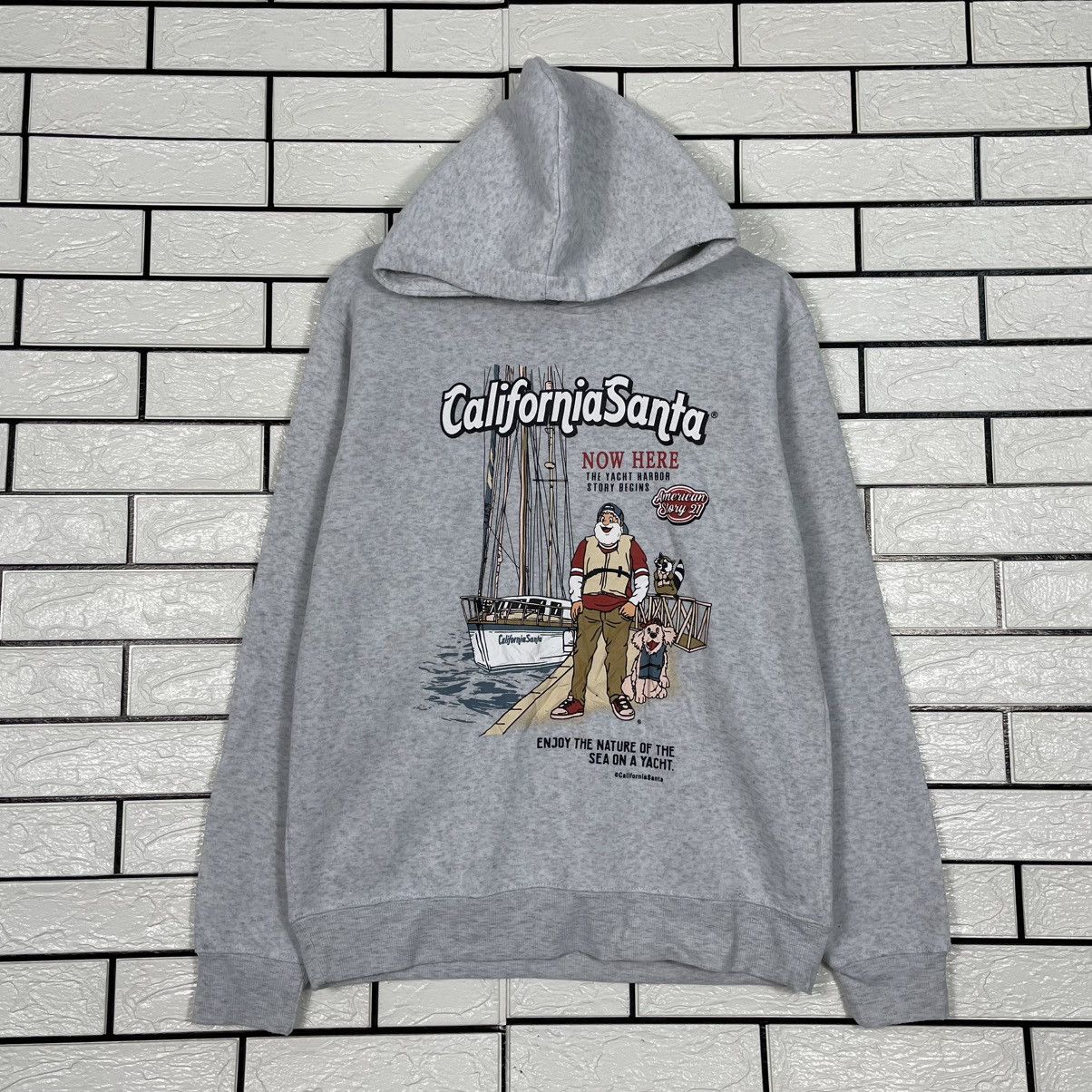 Japanese Brand California Santa Big Print Hoodie Size US M / EU 48-50 / 2 - 1 Thumbnail
