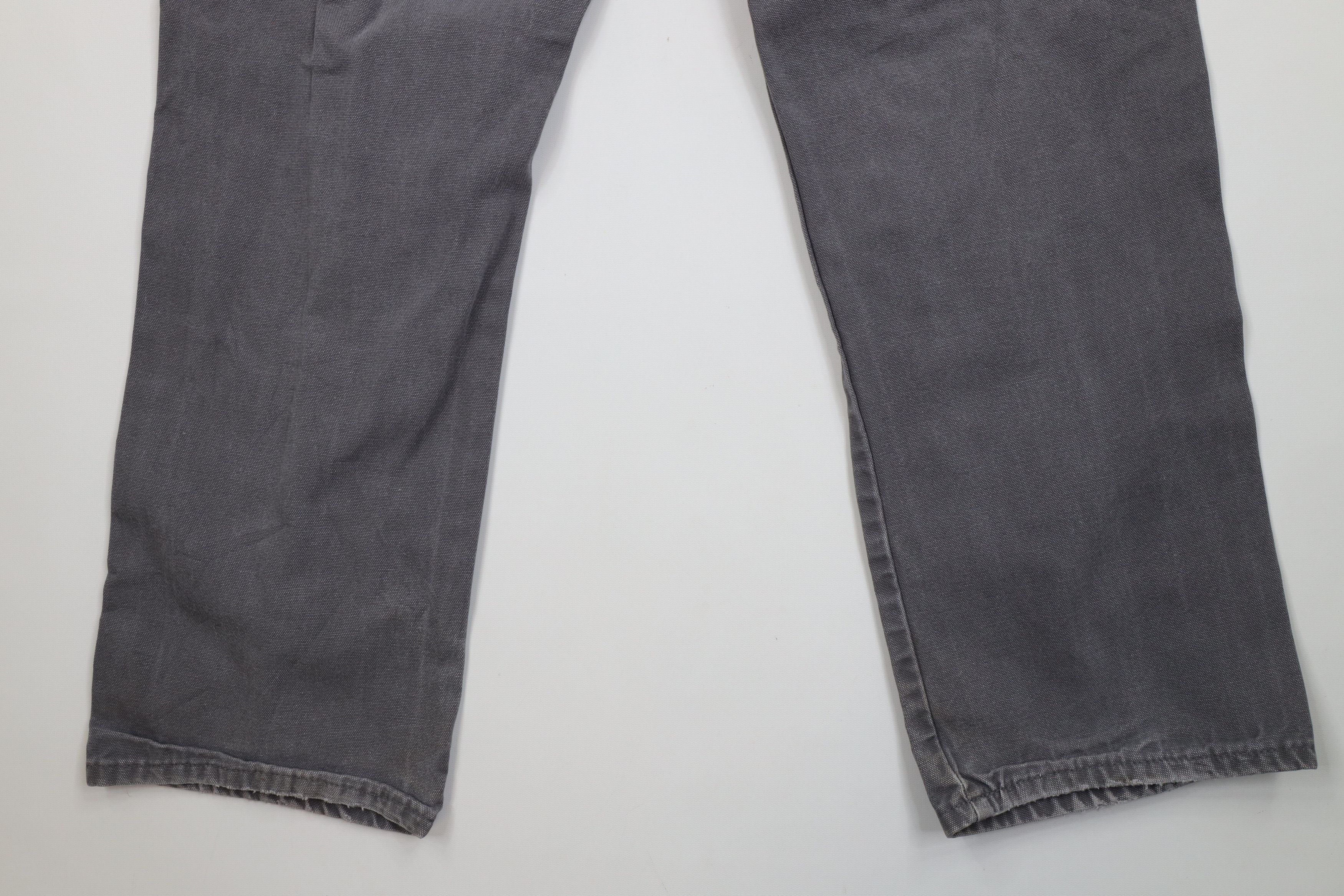 Dickies Vintage Dickies Canvas Wide Leg Dungaree Pants Gray Size US 36 / EU 52 - 13 Thumbnail