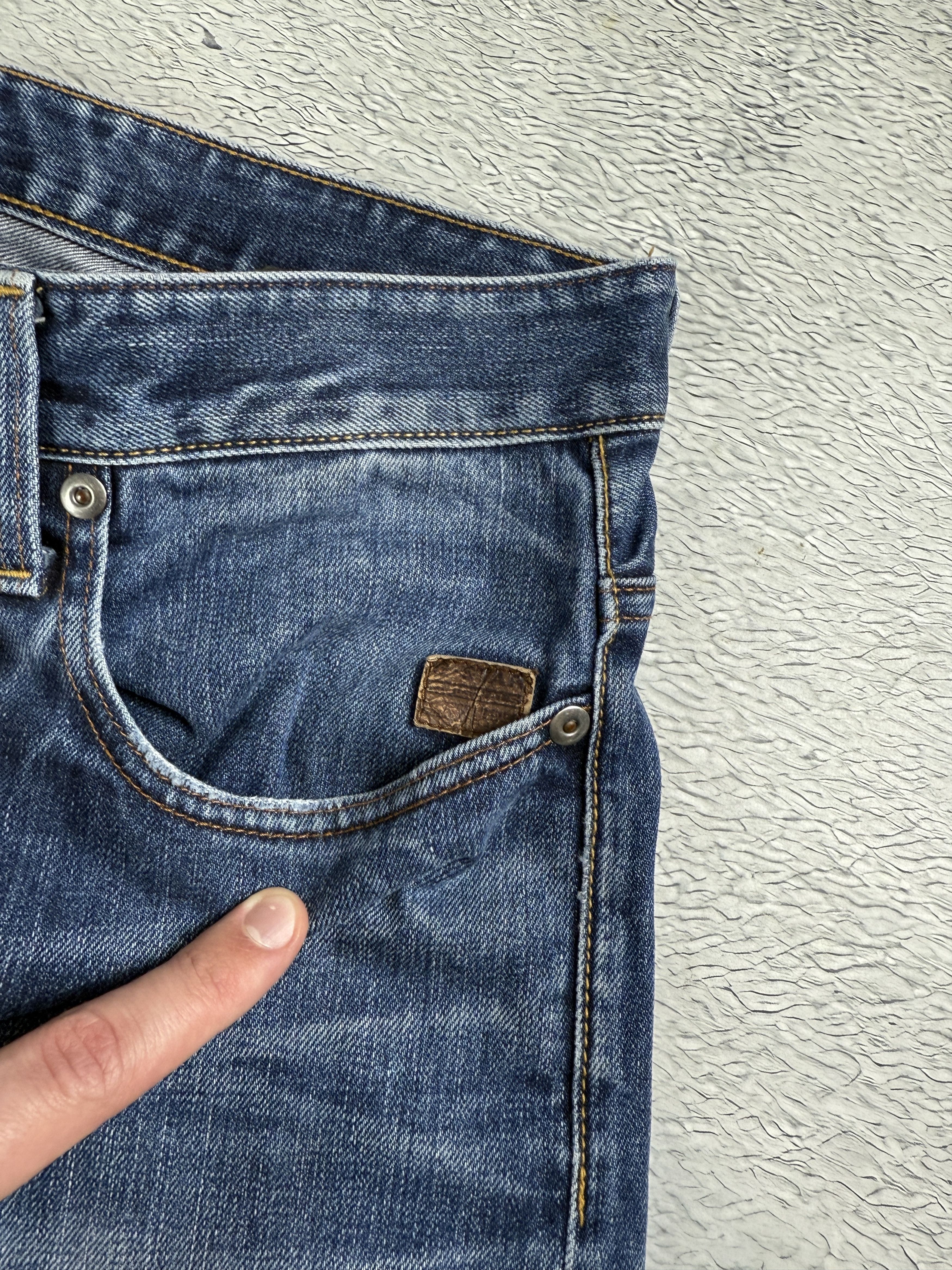 G-Star G-Star Raw Denim Jeans Stean Tapered Blue Distressed Denim Size US 32 / EU 48 - 12 Thumbnail