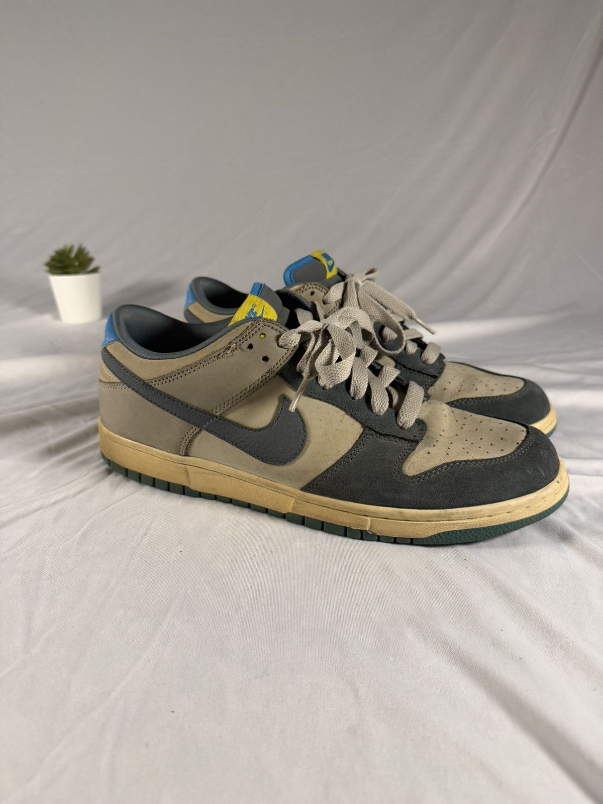 Nike 2008 Nike Dunk Low NYX Blue / Yellow / Grey Size 10 Pavement Size US 10 / EU 43 - 1 Thumbnail