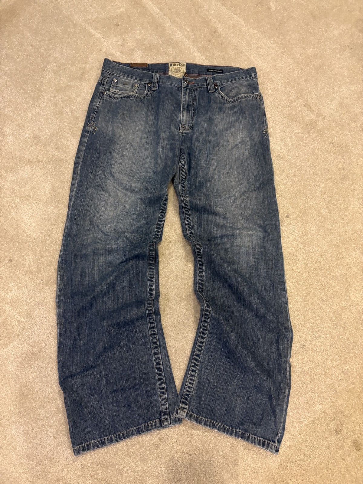 Point Zero Vintage Point Zero Baggy Jeans Size US 37 - 3 Thumbnail