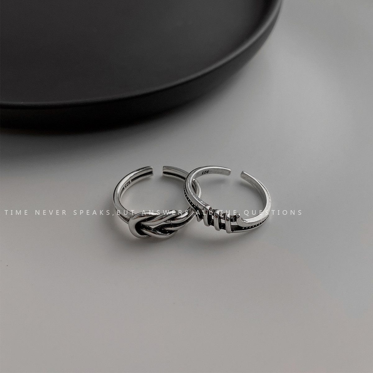 Jewelry Dark Jewelry Rings Open Size Chrome Ring (Size 7-13) Size ONE SIZE - 3 Thumbnail