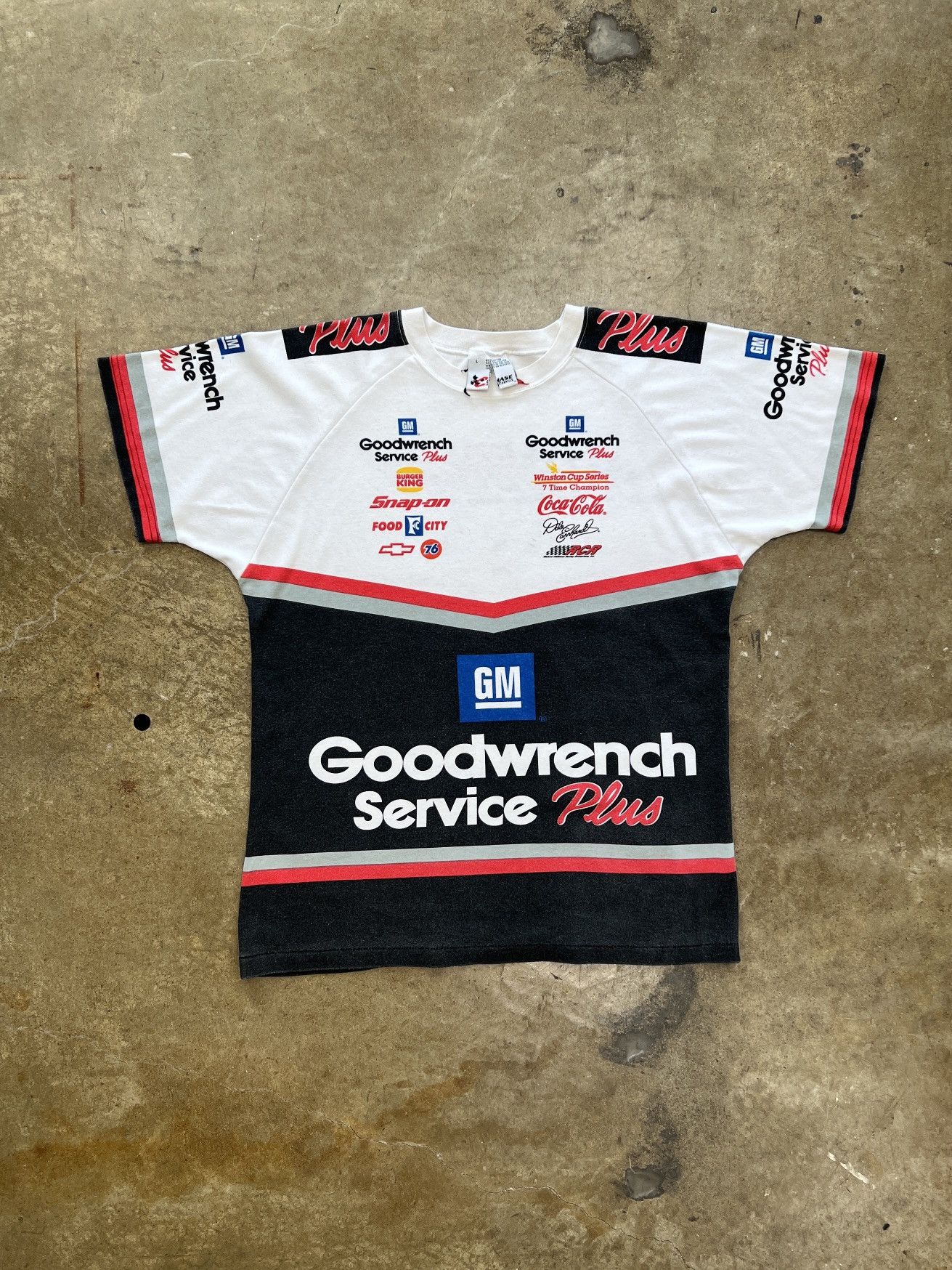 NASCAR Vintage AOP 90s Goodwrench Chevy Dale Earnhardt Tee Large Size US L / EU 52-54 / 3 - 2 Thumbnail