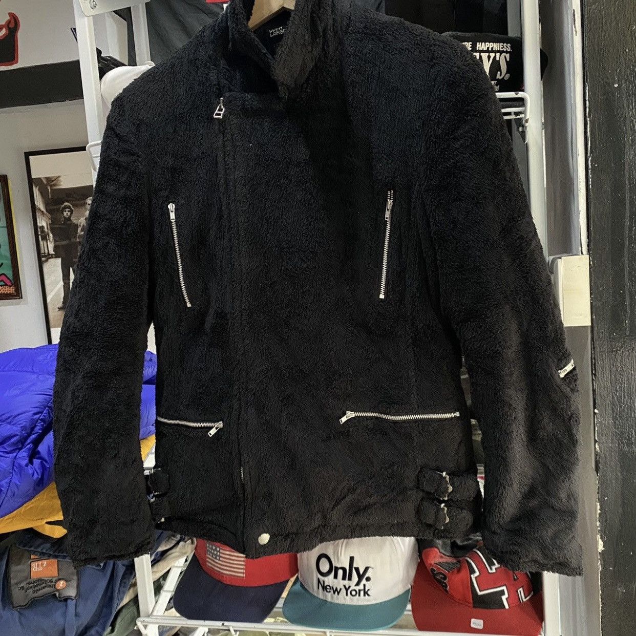 PPFM Archive PPFM Y2K Boa Fleece Double Riders Biker Jacket Punk Size US S / EU 44-46 / 1 - 5 Thumbnail