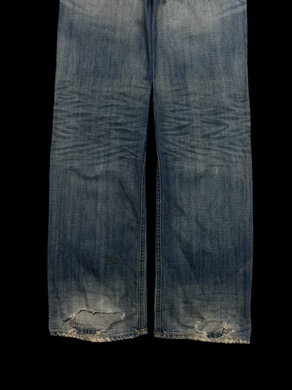 Designer TWIST LEG Insane Bragg Mudwash Faded Distressing Sick Jean Size US 31 - 20 Thumbnail