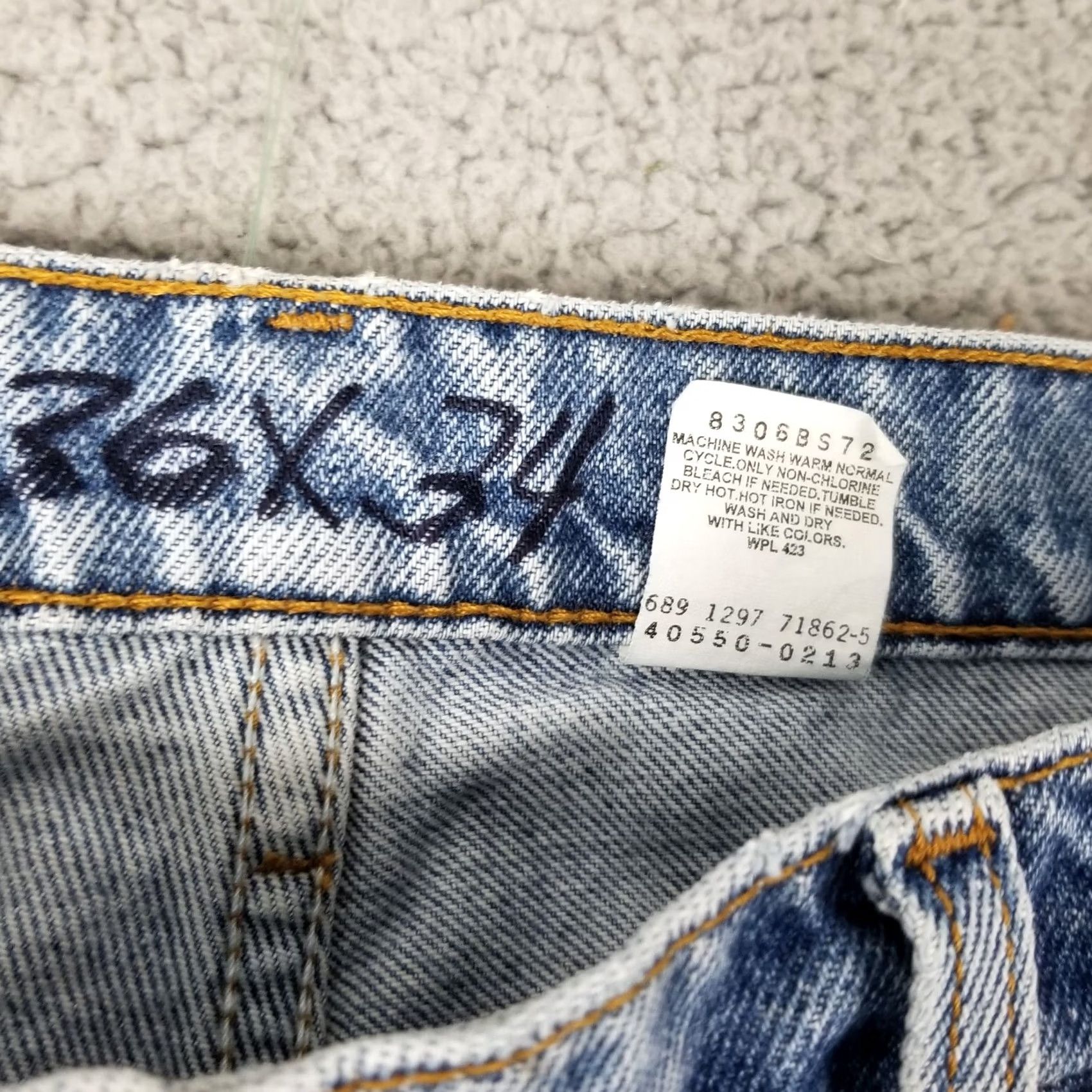 Levi's VINTAGE Levi's 550 Jeans Men 36x34 Tapered Relaxed Blue Denim 5-Pocket 90s Grunge Mens Size US 36 / EU 52 - 5 Thumbnail