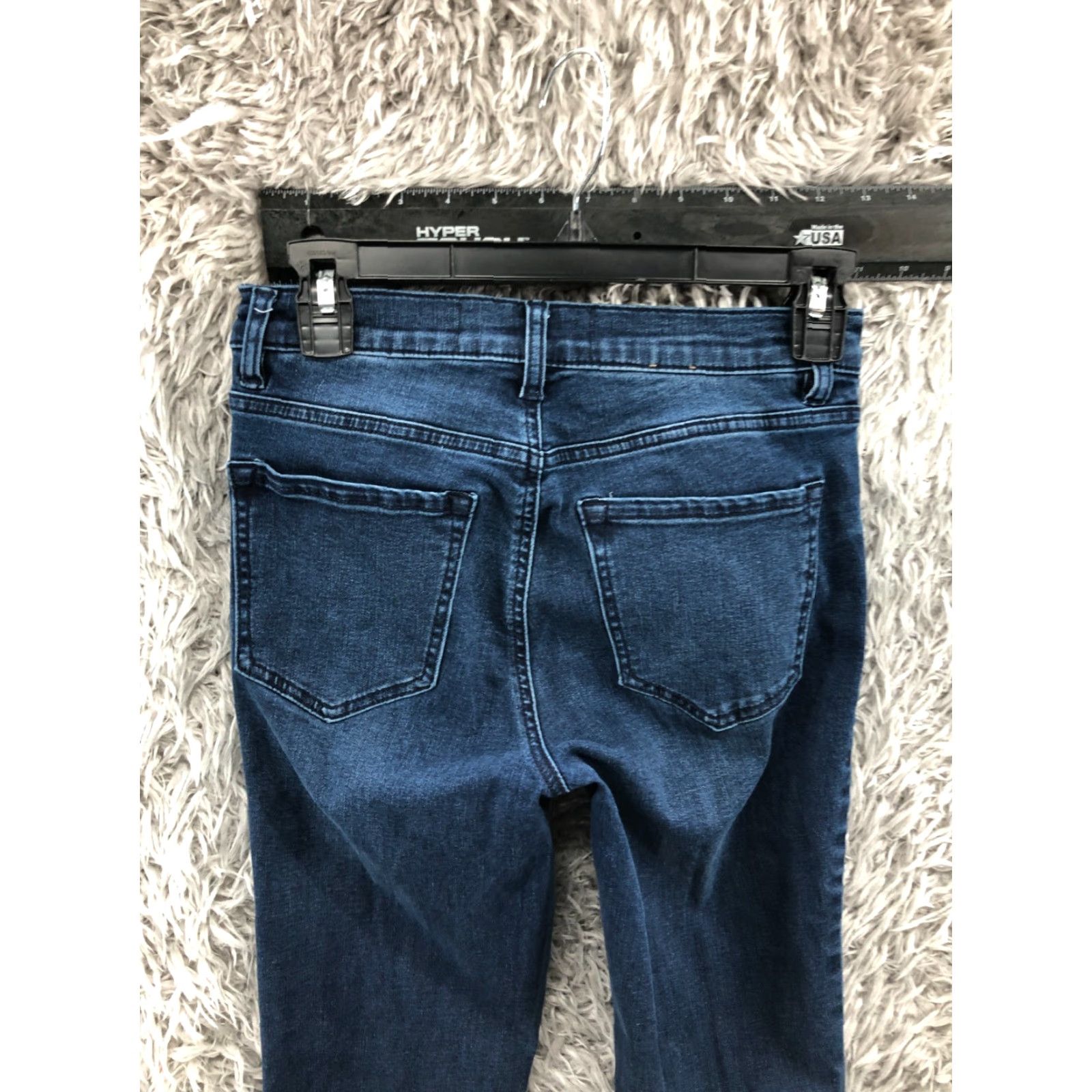 Garage Garage Jeans Size 3 Juniors Womens Medium Wash Blue Skinny - 5-Pocket Denim Regular Rise Mid 29in Inseam Cotton Button Zipper Logo Belt Loops Size 26" / US 2 / IT 38 - 6 Thumbnail