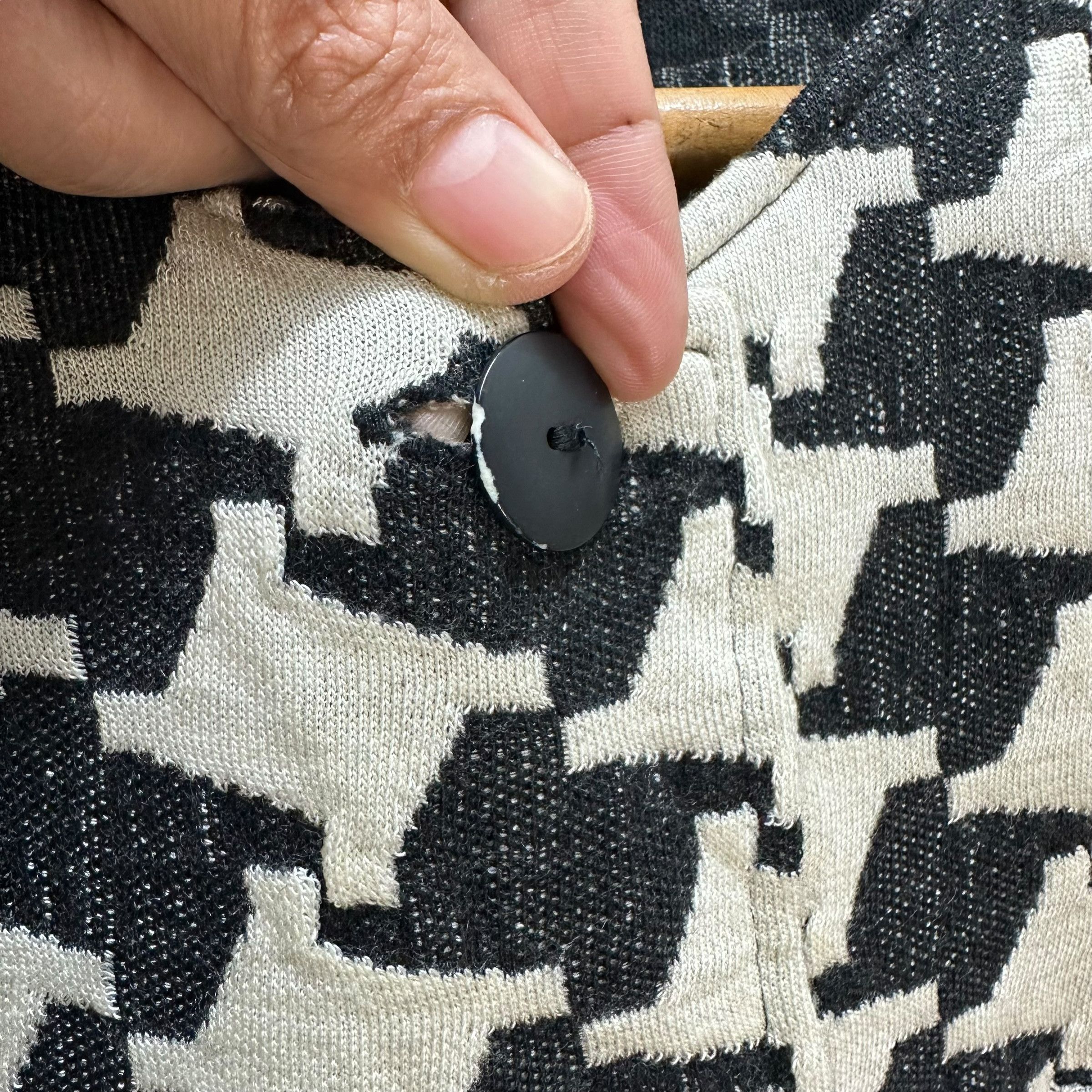 Givenchy GIVENCHY Play Houndstooth Pattern Overcoat Jacket #81-1448 Size M / US 6-8 / IT 42-44 - 3 Thumbnail