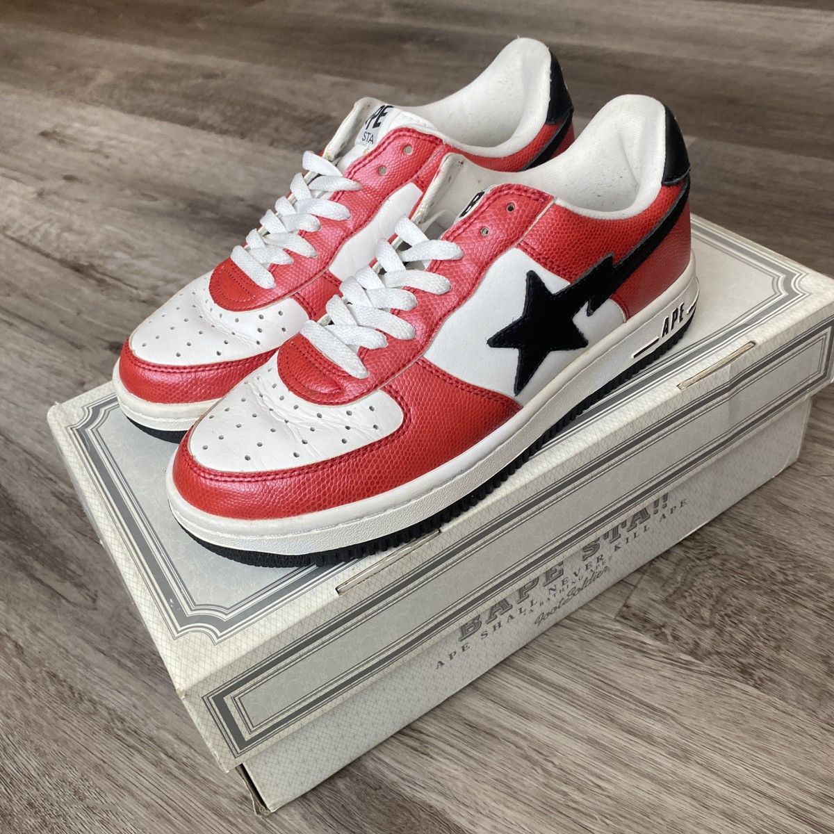 Bape 2006 Chicago Snakeskin Bapesta FS-001 Sz 8.5 Size US 8.5 / EU 41-42 - 1 Thumbnail