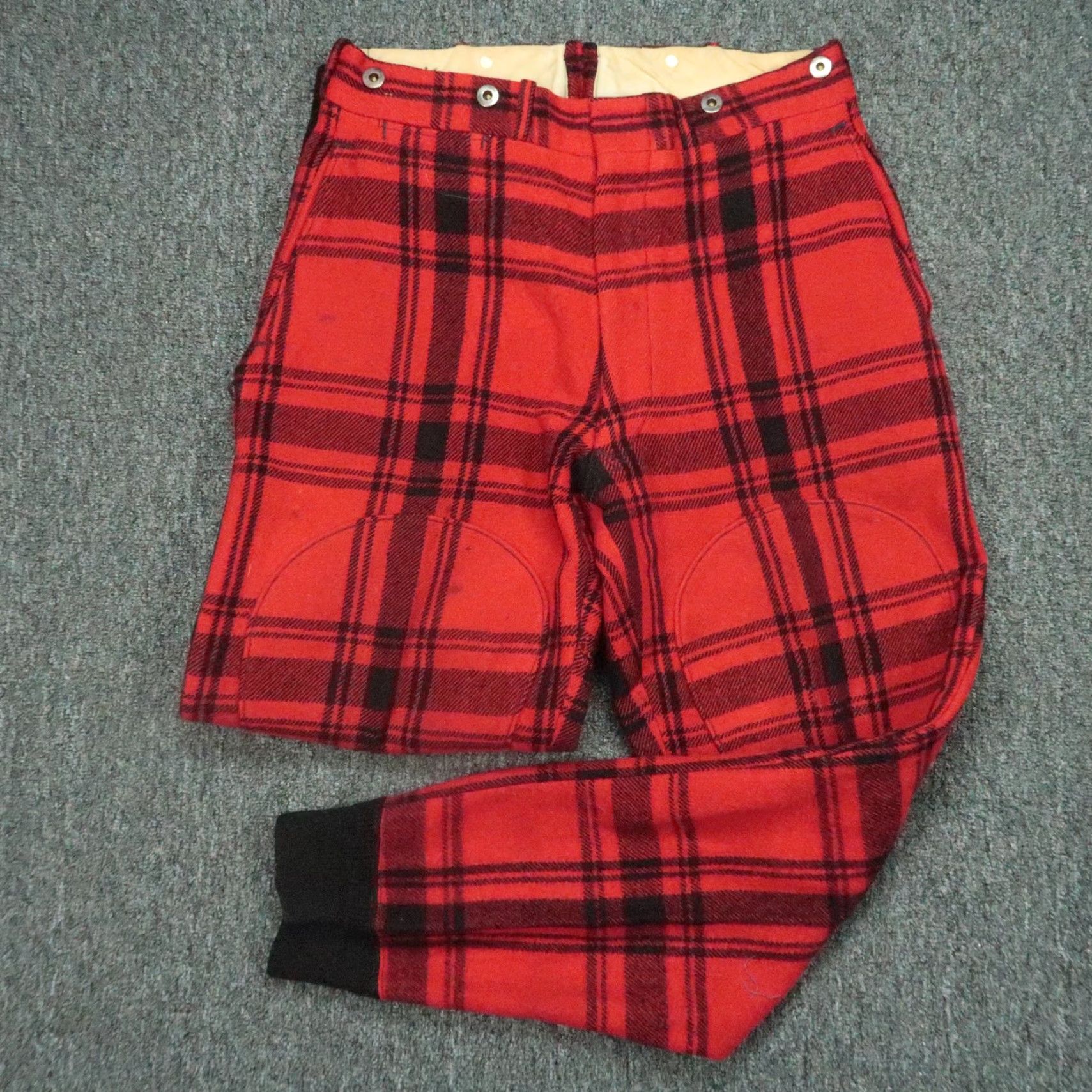 Vintage VINTAGE Woolrich Pants Mens 31x32 Red Buffalo Plaid Wool Outdoors USA Size US 31 - 2 Thumbnail