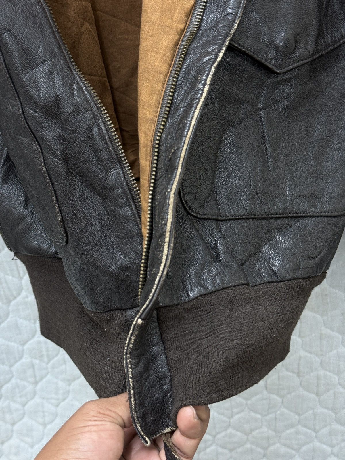 Cooper 🔥🔥🔥ARCHIVE VINTAGE COOPER US ARMY A2 LEATHER JACKET Size US M / EU 48-50 / 2 - 11 Thumbnail