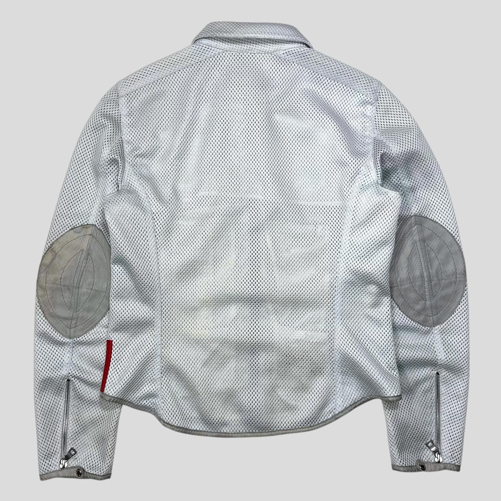Prada Prada Sport SS00 Technical Mesh + Leather Moto Jacket - IT44 Size M / US 6-8 / IT 42-44 - 2 Thumbnail