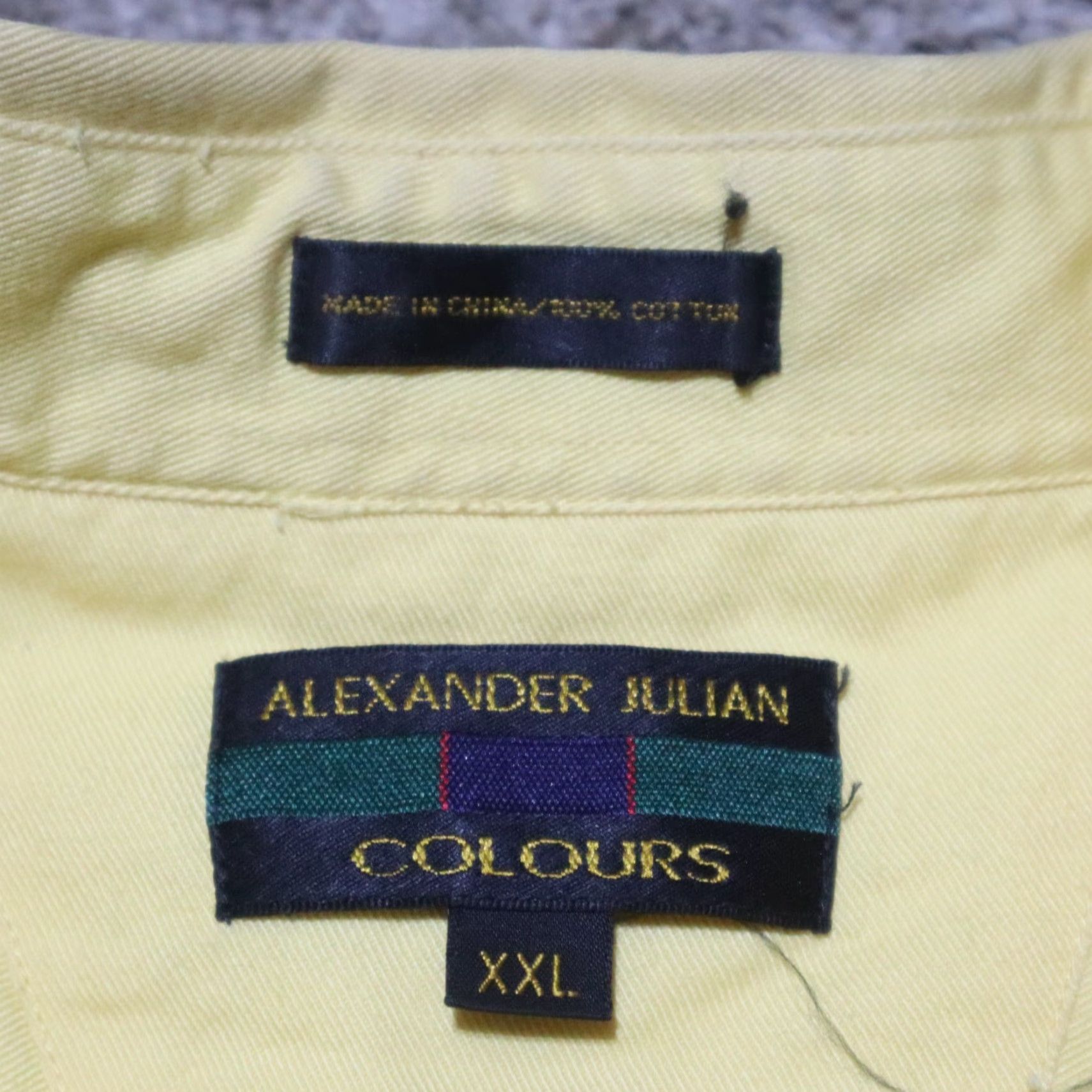 Alexander Julian Alexander Julian Colours Cotton Yellow Plaid Shirt Men 2XL Yellow 2XL Mens Button-Up Casual Shirt Size US XXL / EU 58 / 5 - 2 Thumbnail