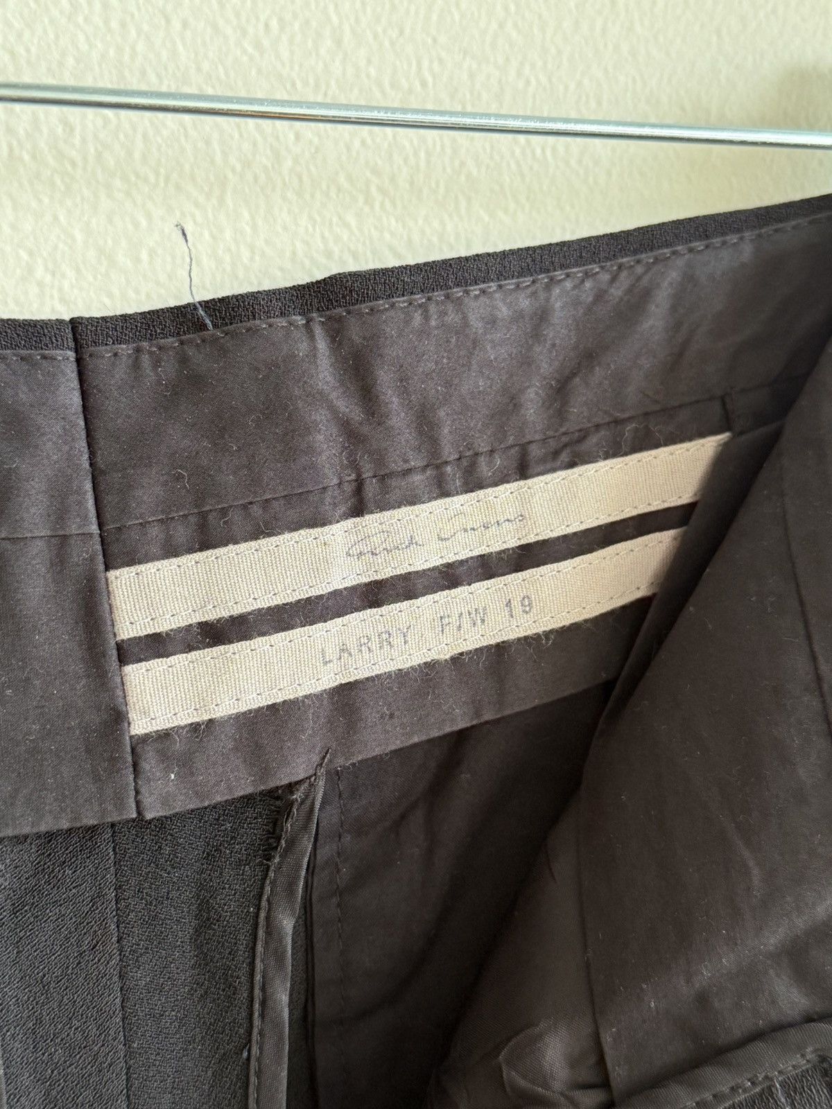 Rick Owens Rick Owen’s FW19 “LARRY” Wide Trousers Size US 30 / EU 46 - 6 Thumbnail