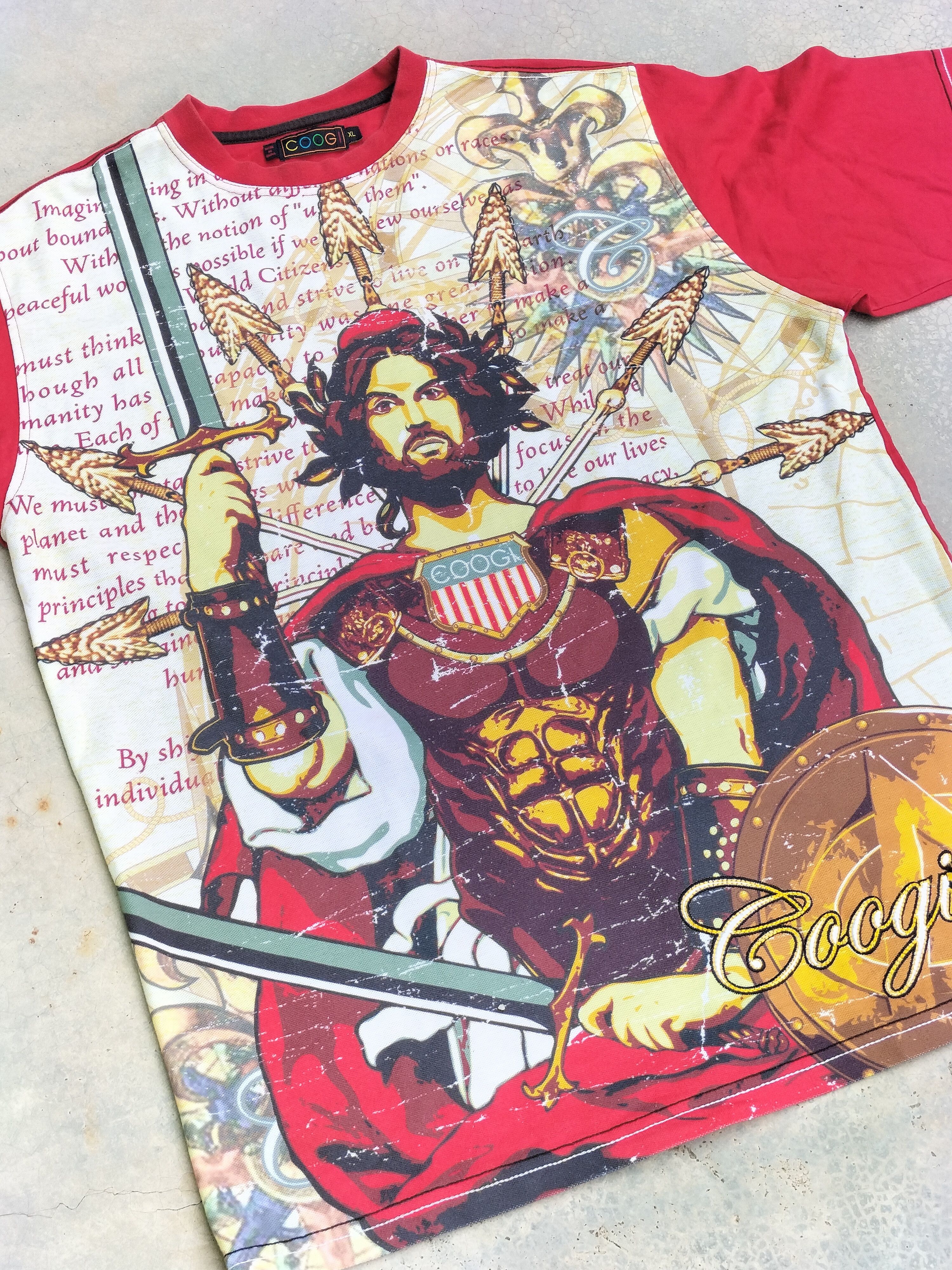 Coogi Vintage Coogi Overprint Jesus Troy Fashion Holy god Romans Size US XL / EU 56 / 4 - 4 Thumbnail