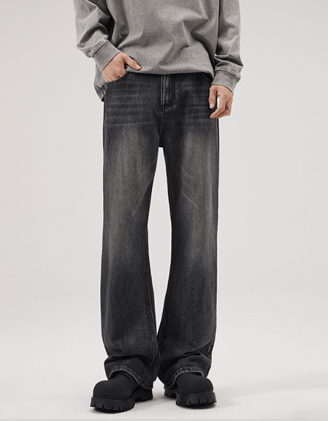 Japanese Brand American high street washed loose flared distressed jeans Size US 32 / EU 48 - 1 Thumbnail