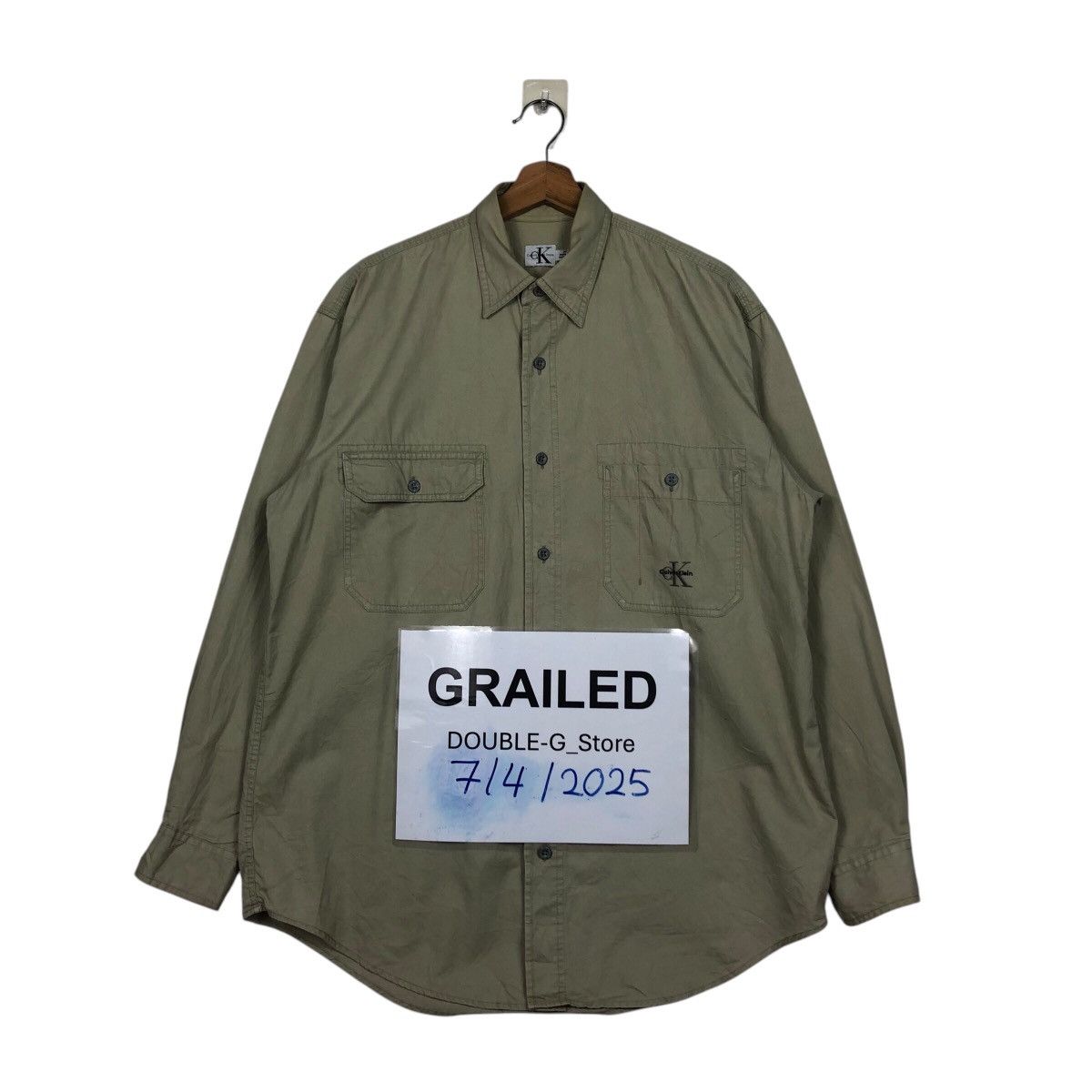 Calvin Klein × Japanese Brand 📌Vintage Chore Work Shirt Jacket Calvin Klein Jeans Size US M / EU 48-50 / 2 - 1 Thumbnail