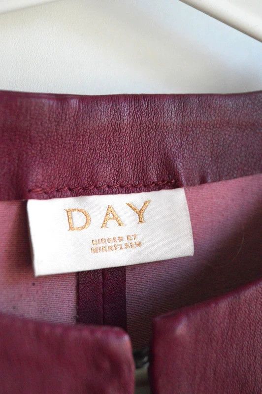 Other DAY Birger et Mikklesen soft leather blouse burgundy Size S / US 4 / IT 40 - 3 Thumbnail