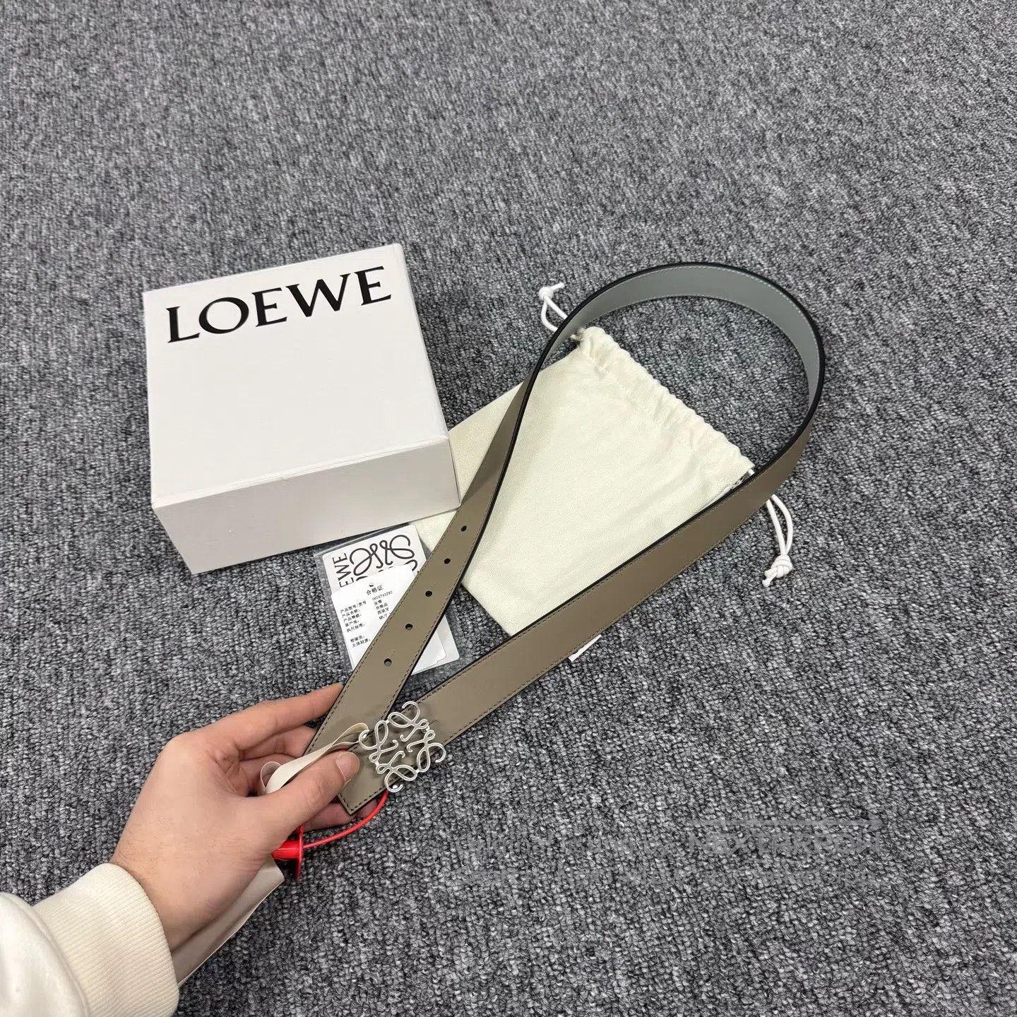 Loewe LOEWE Color combination, logo, metal buckle, belt| Size ONE SIZE - 3 Thumbnail
