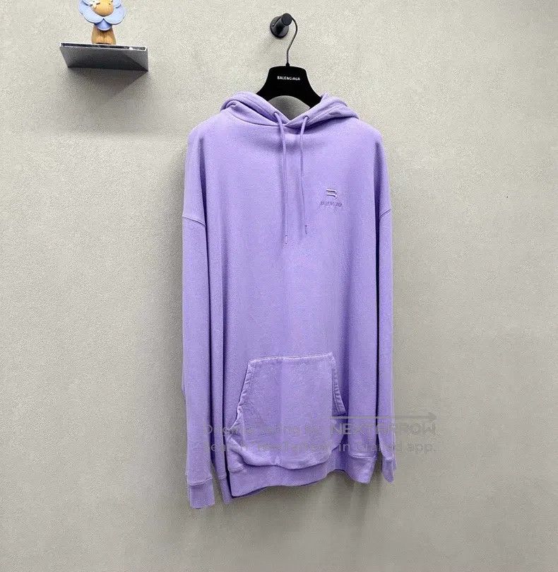 Balenciaga Balenciaga Purple Hoodie Size US M / EU 48-50 / 2 - 3 Thumbnail