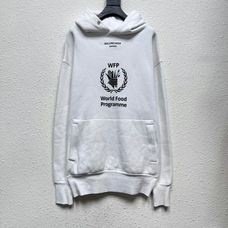 Balenciaga Balenciaga WFP Print Fleece Hoodie XS Size US XS / EU 42 / 0 - 1 Thumbnail